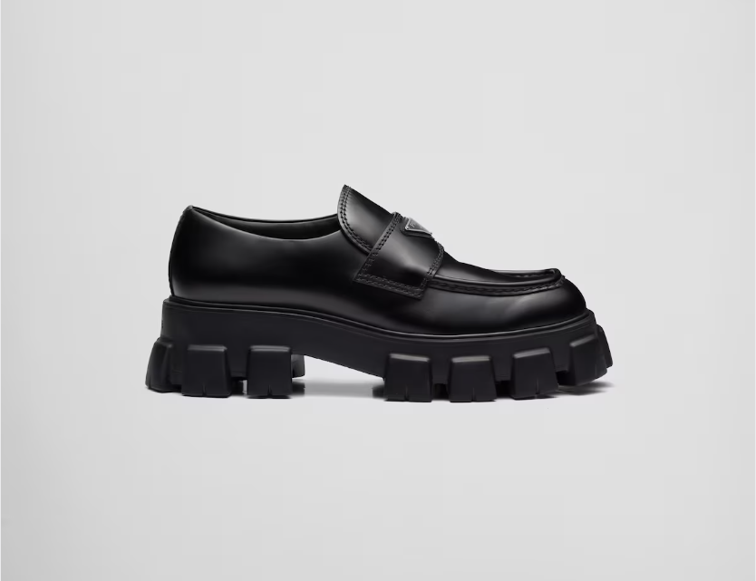 PK Pefectkicks Prada Monolith brushed leather loafers