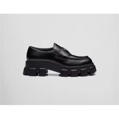 PK Pefectkicks Prada Monolith brushed leather loafers 02