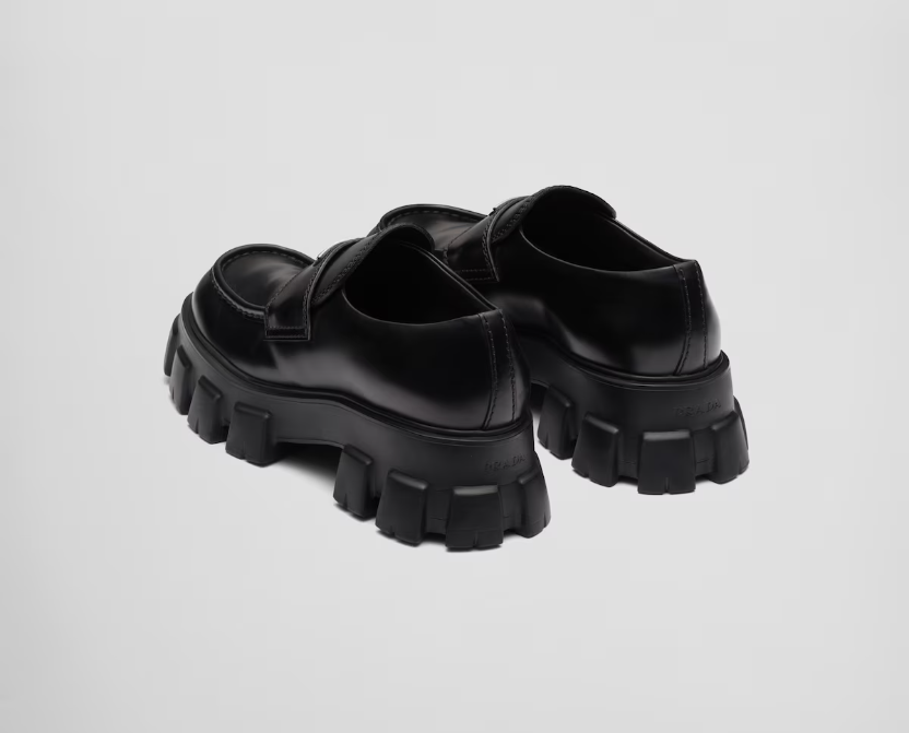 PK Pefectkicks Prada Monolith brushed leather loafers