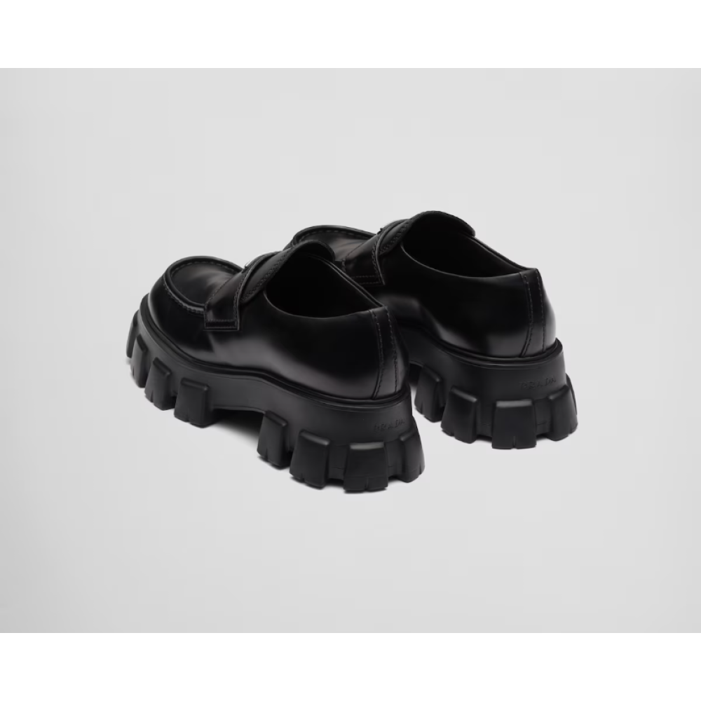PK Pefectkicks Prada Monolith brushed leather loafers