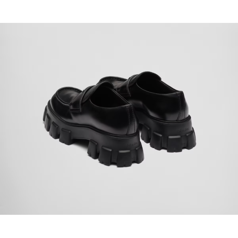 PK Pefectkicks Prada Monolith brushed leather loafers