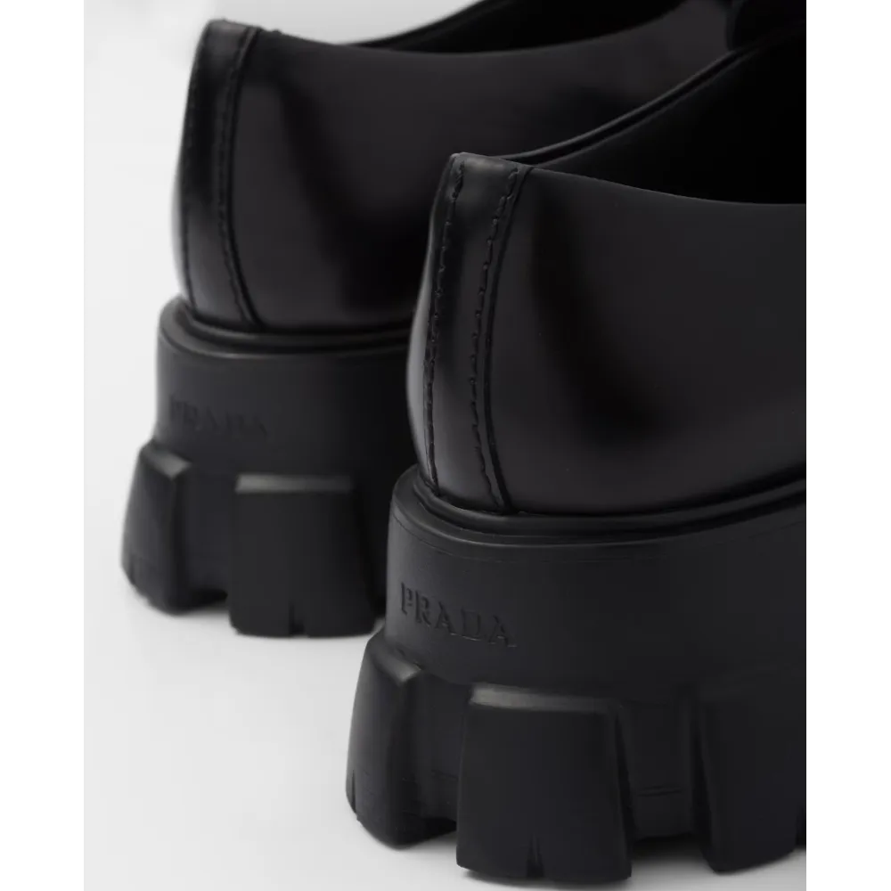 PK Pefectkicks Prada Monolith brushed leather loafers