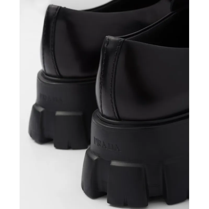 PK Pefectkicks Prada Monolith brushed leather loafers
