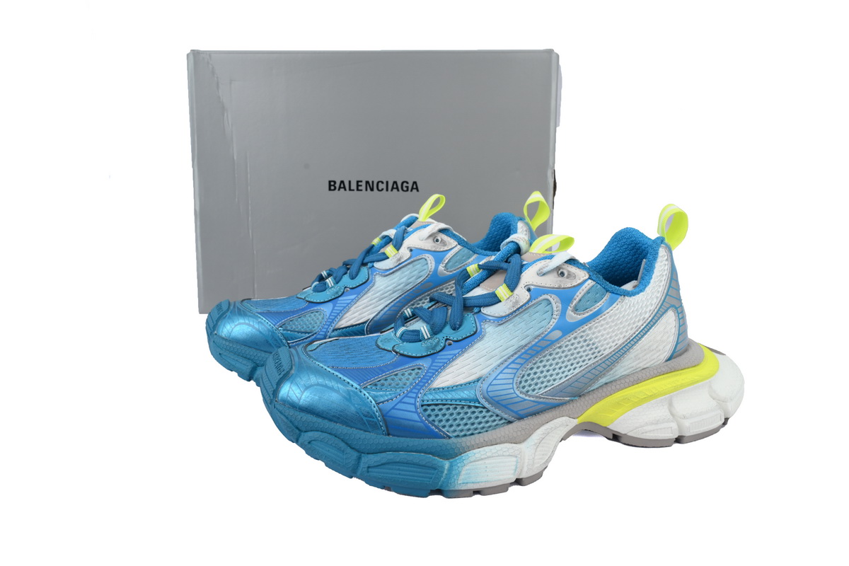 PK Balenciaga 10th White Blue Yellow , 734734 W3XTS 9479