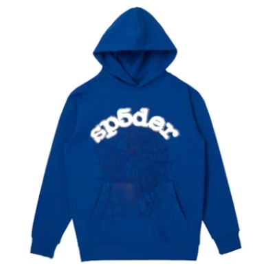 Sp5der Web Hoodie Dark blue 01