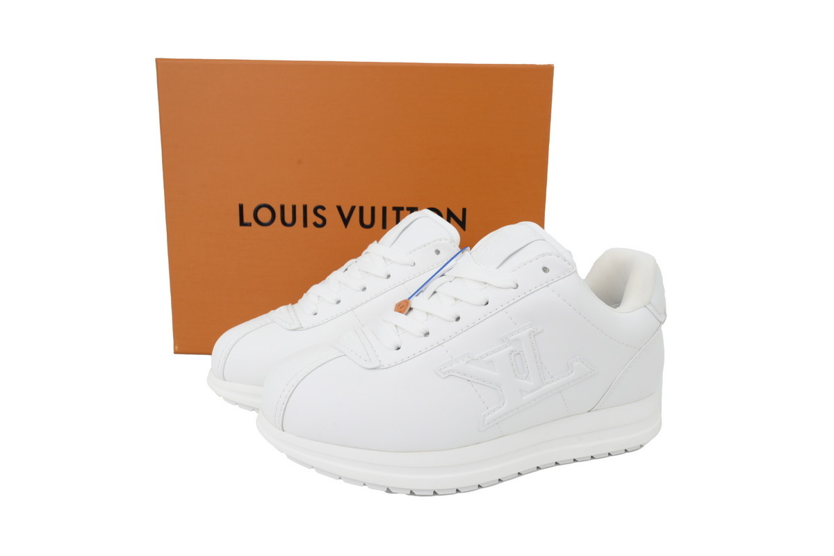 PK LOUIS VUITTON x Nigo Buttersoft FW25 Round toe laced low-top All White