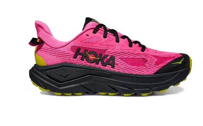 Get Hoka One One Challenger 8 Neon Rose Black Women