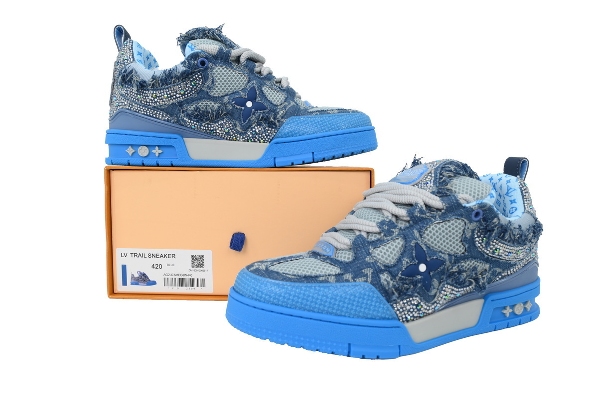 PK LOUIS VUITTON SKATE Blue Water Diamond