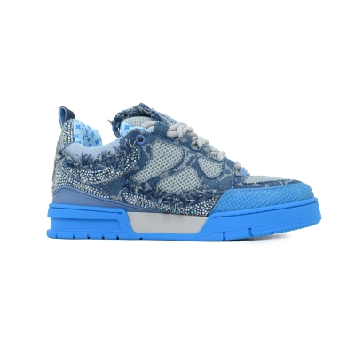 PK LOUIS VUITTON SKATE Blue Water Diamond 02