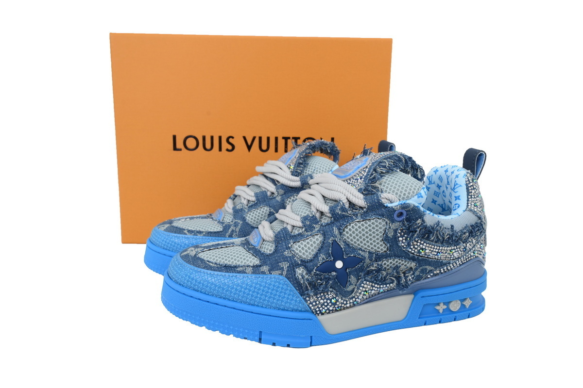 PK LOUIS VUITTON SKATE Blue Water Diamond