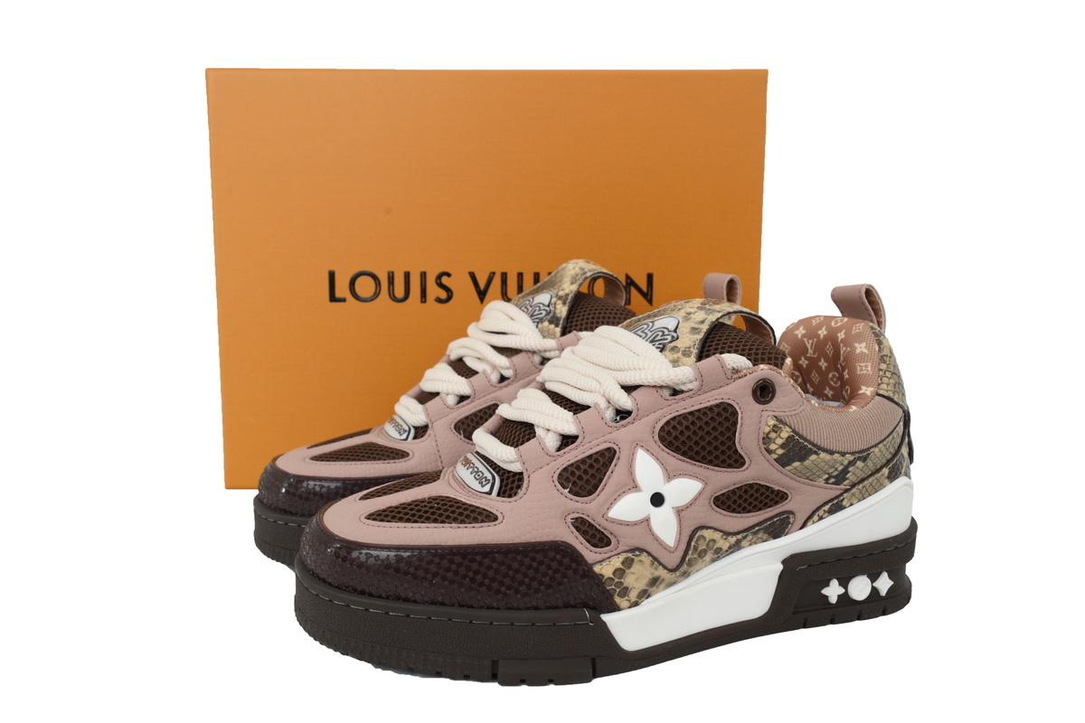 PK LOUIS VUITTON SKATE Khaki Colored Rhinestone