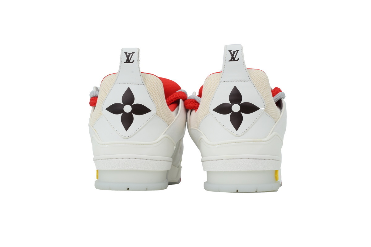 PK LOUIS VUITTON SKATE SK8 White Red Flowers