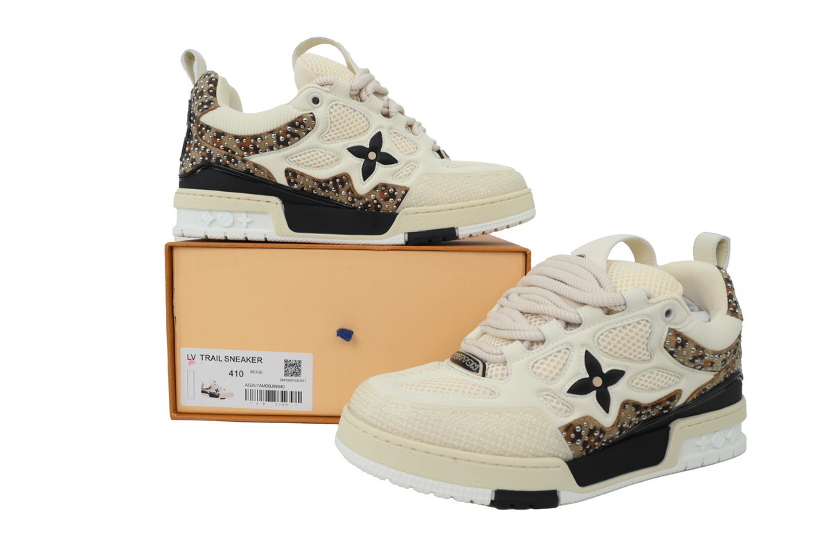 PK LOUIS VUITTON SK8 White Coffee Diamond