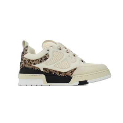 PK LOUIS VUITTON SK8 White Coffee Diamond 02