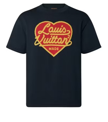 Louis Vuitton x Nigo Intarsia Jacquard Heart Crewneck Dark Ocean