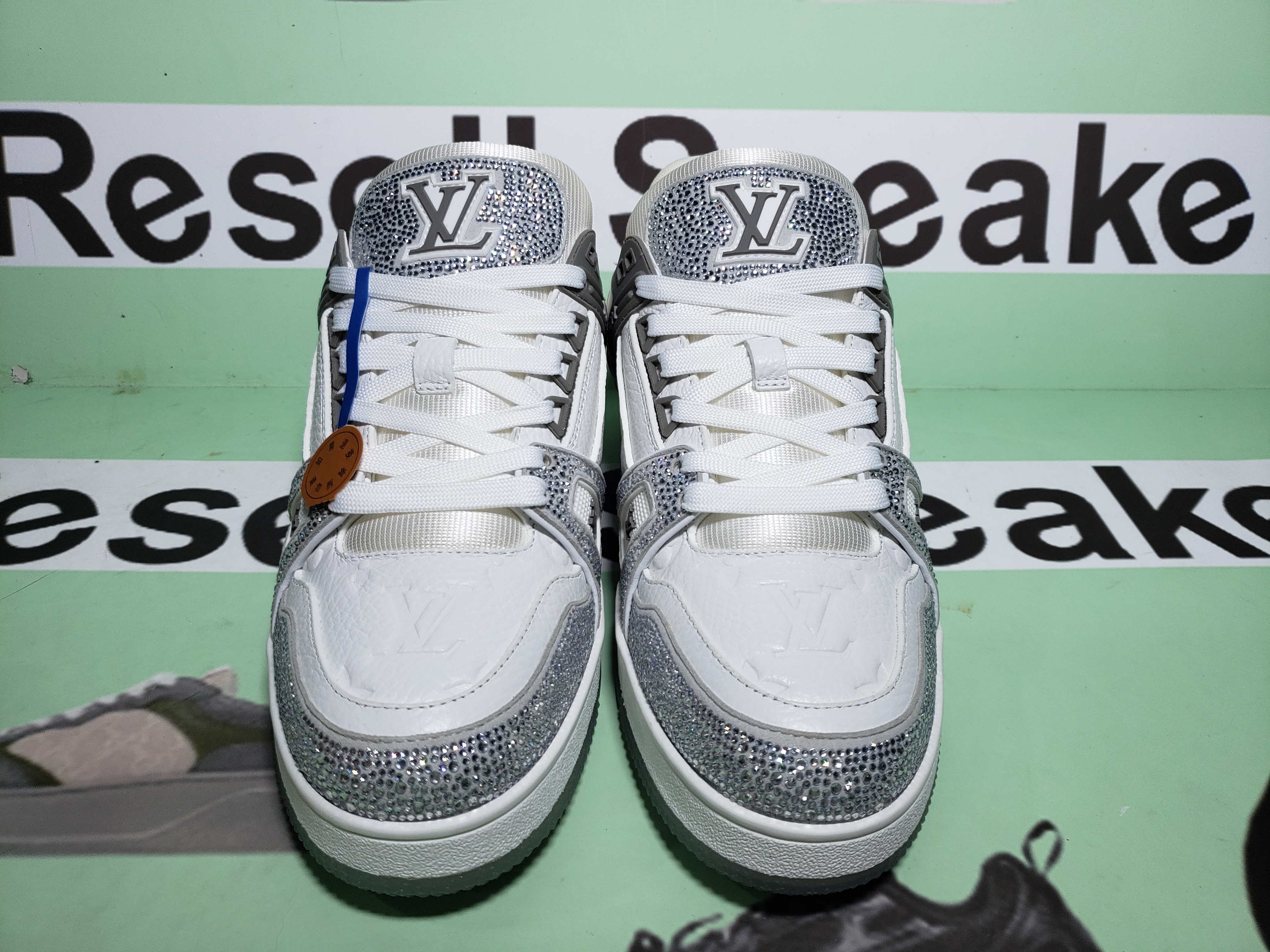 PK LOUIS VUITTON Trainer Grey white Diamond