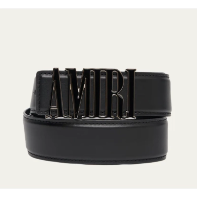 Amiri Men's Core Logo Leather Belt 01