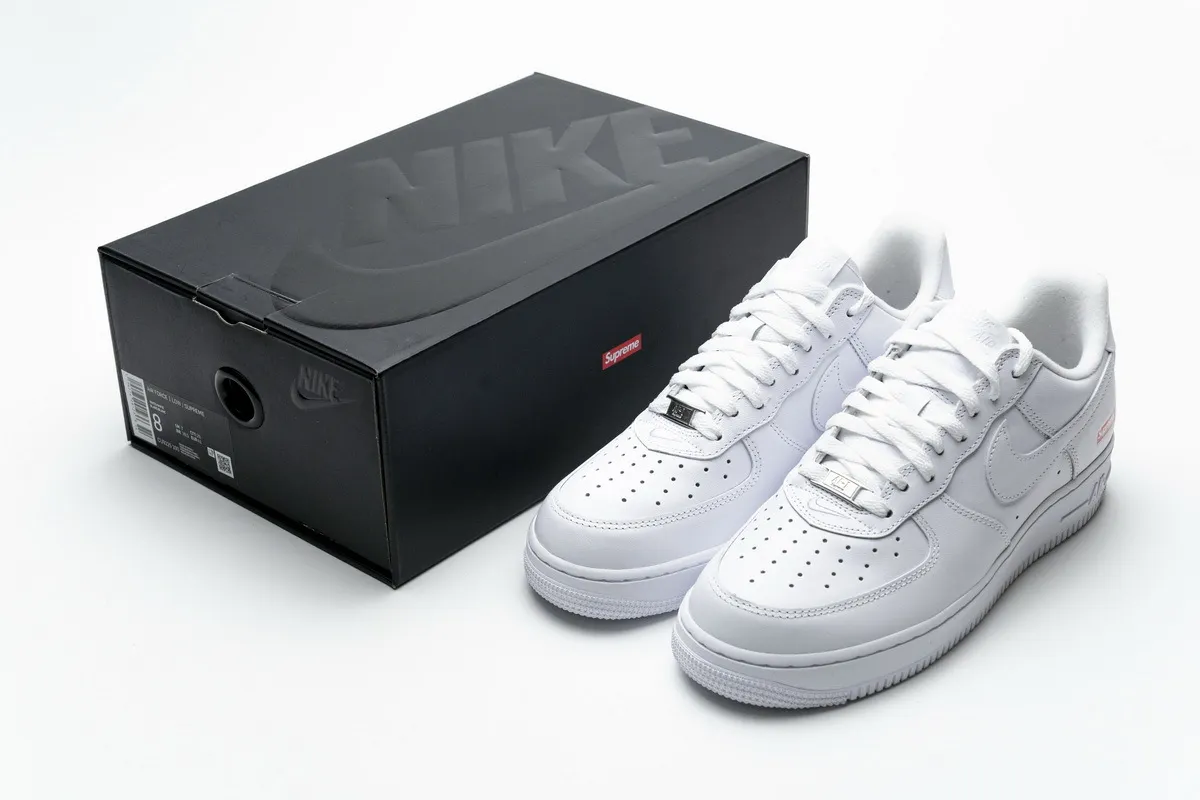 Show More Details of Air Force 1 Low Supreme White