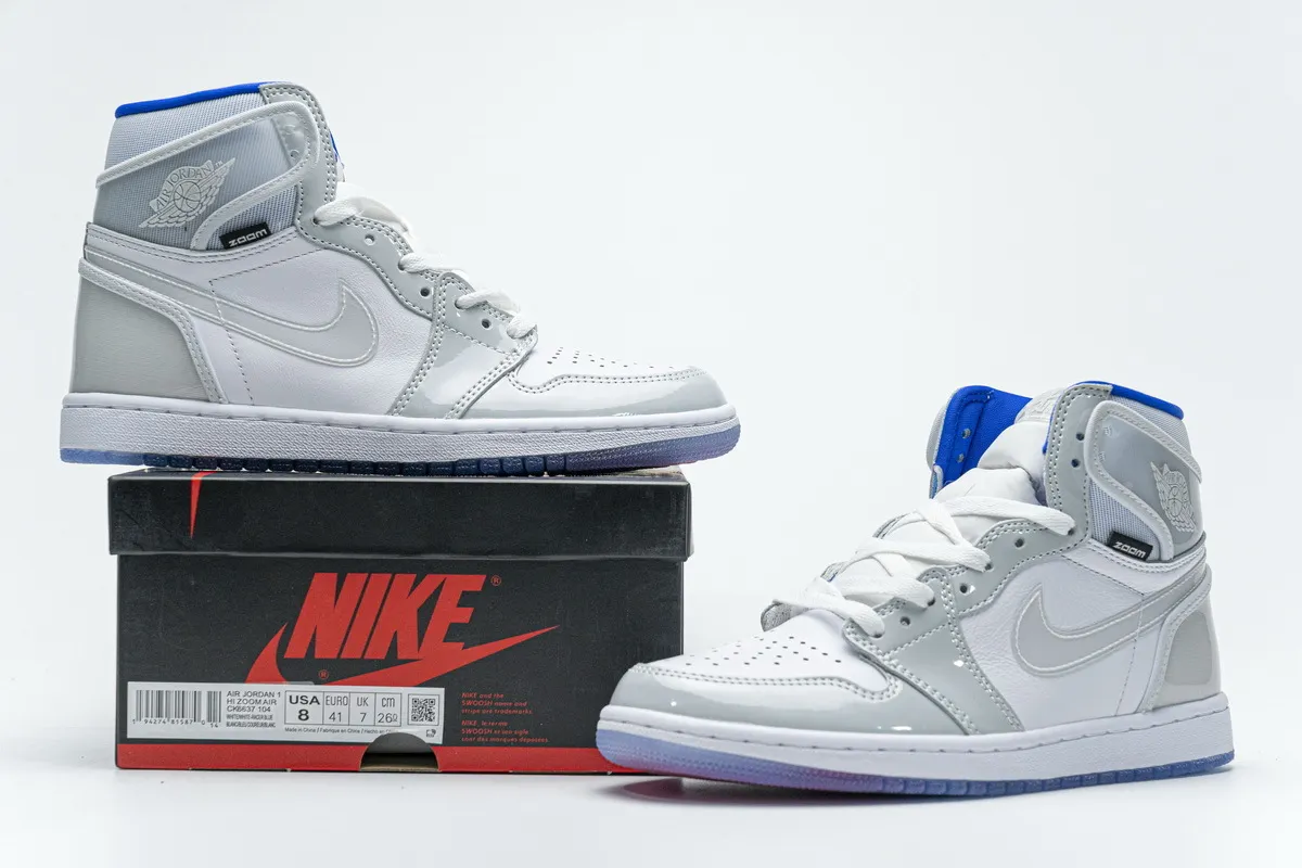 Jordan 1 Retro High Zoom White Racer Blue From Rep sneaker