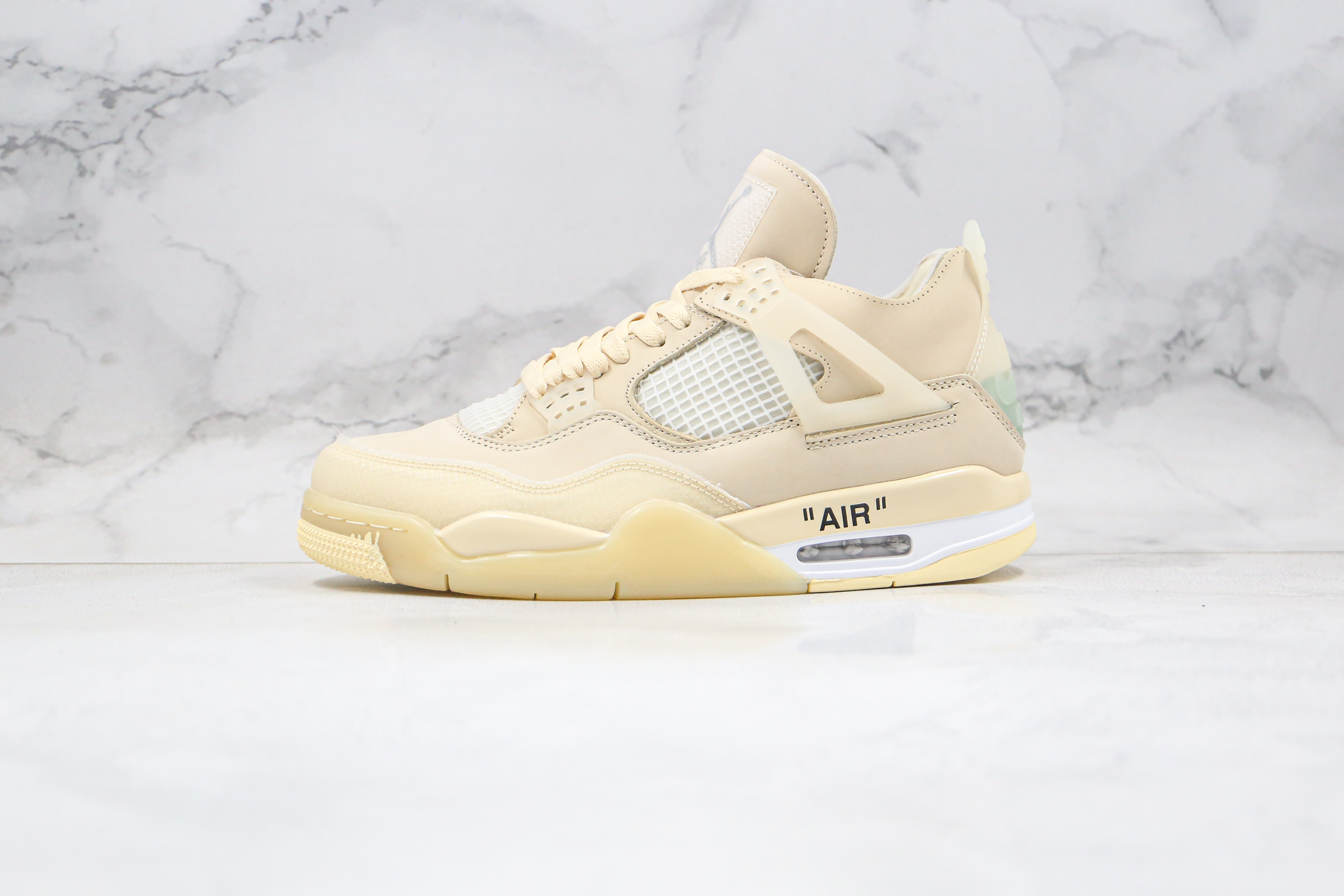 OFF White x Air Jordan 4 Sail