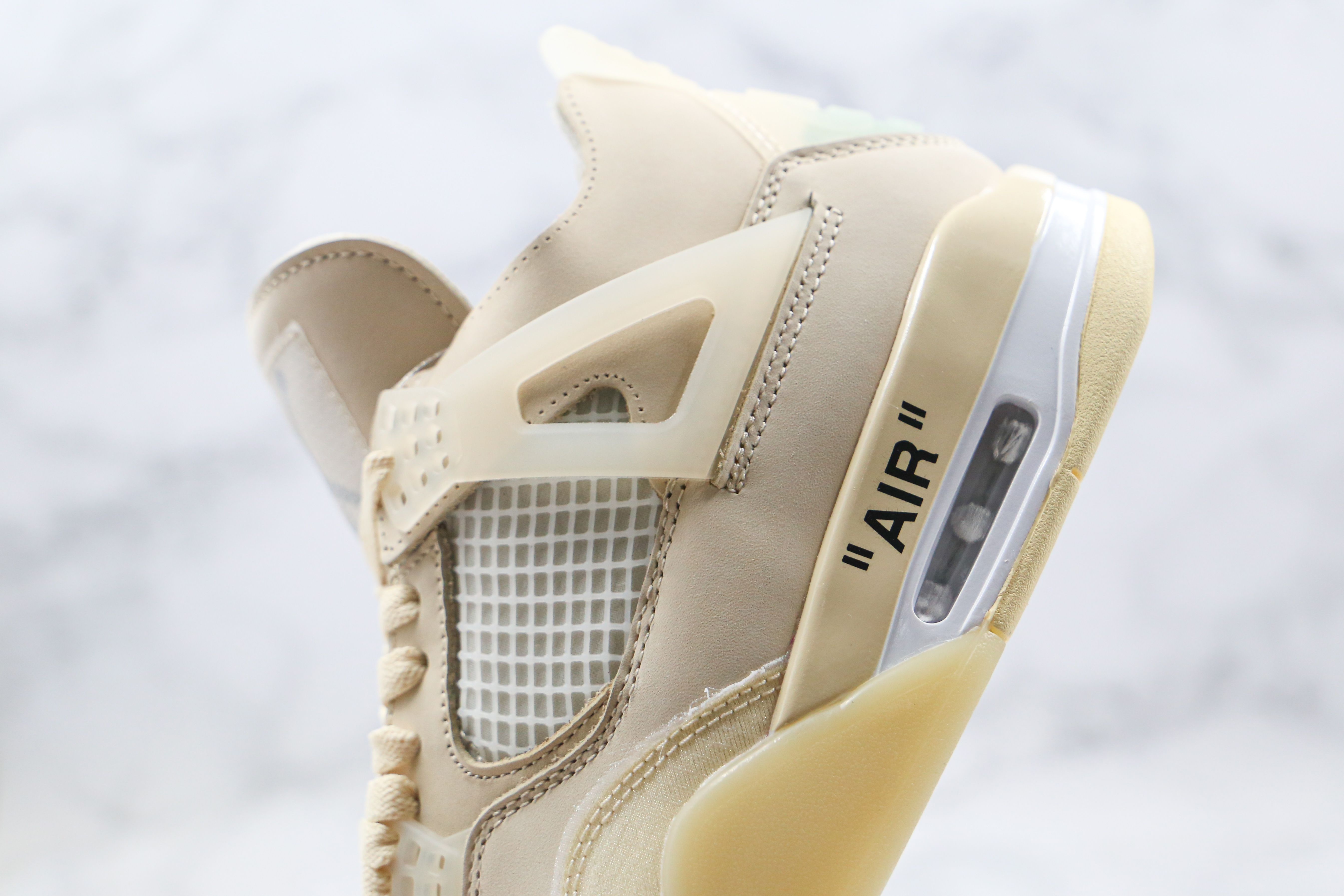 OFF White x Air Jordan 4 Sail