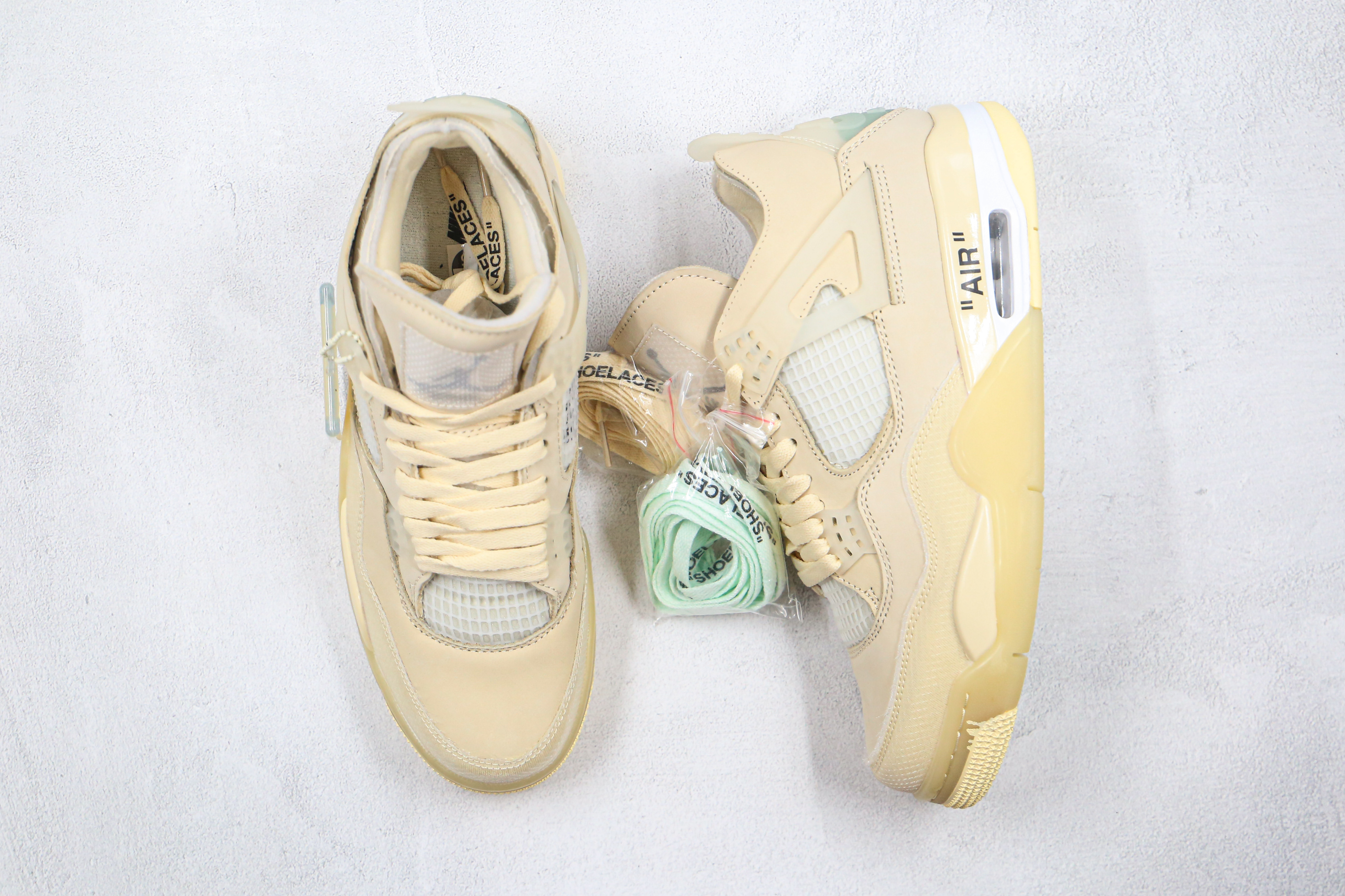 OFF White x Air Jordan 4 Sail