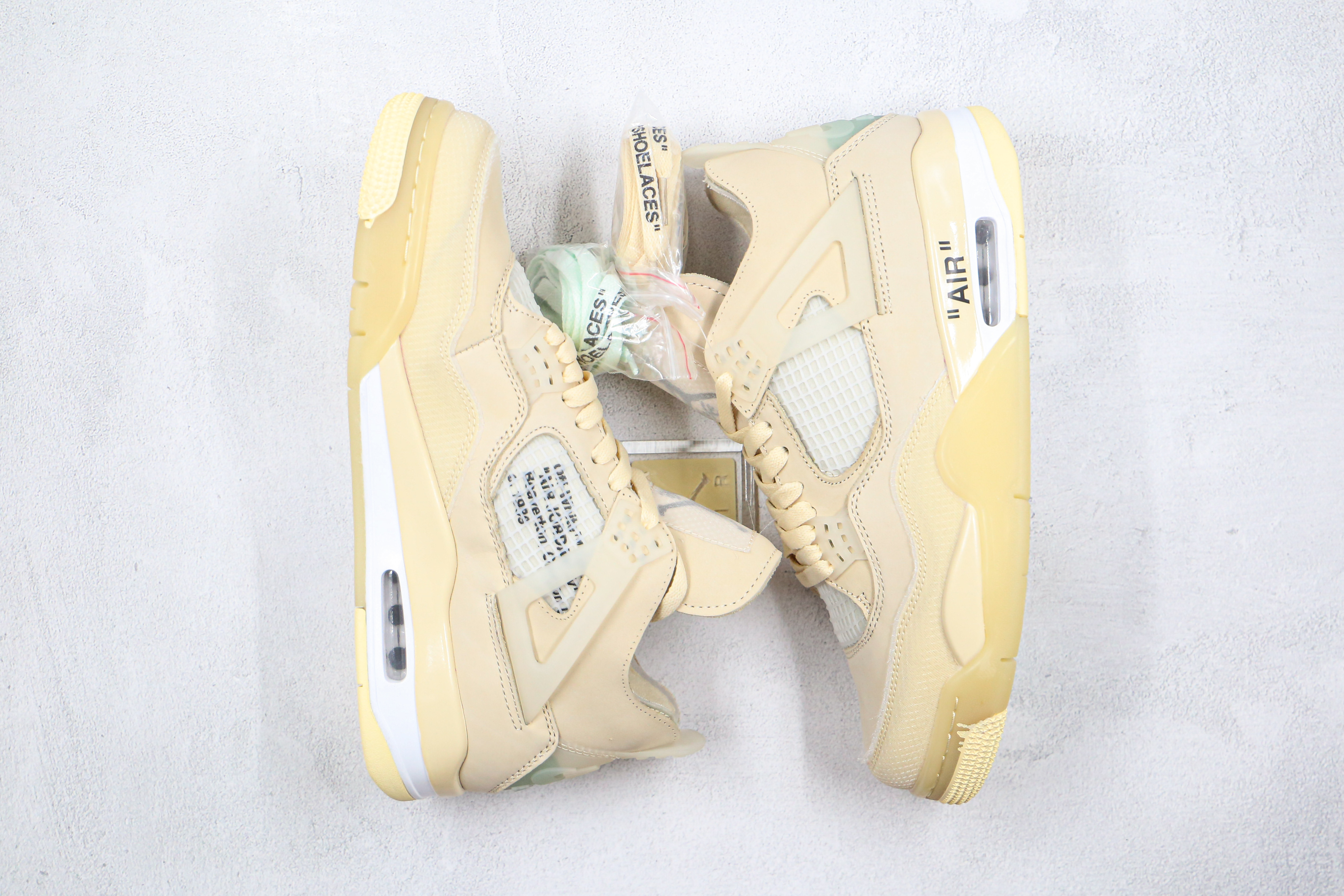 OFF White x Air Jordan 4 Sail