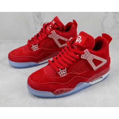 Air Jordan 4 Retro Wine red ink splashing 02