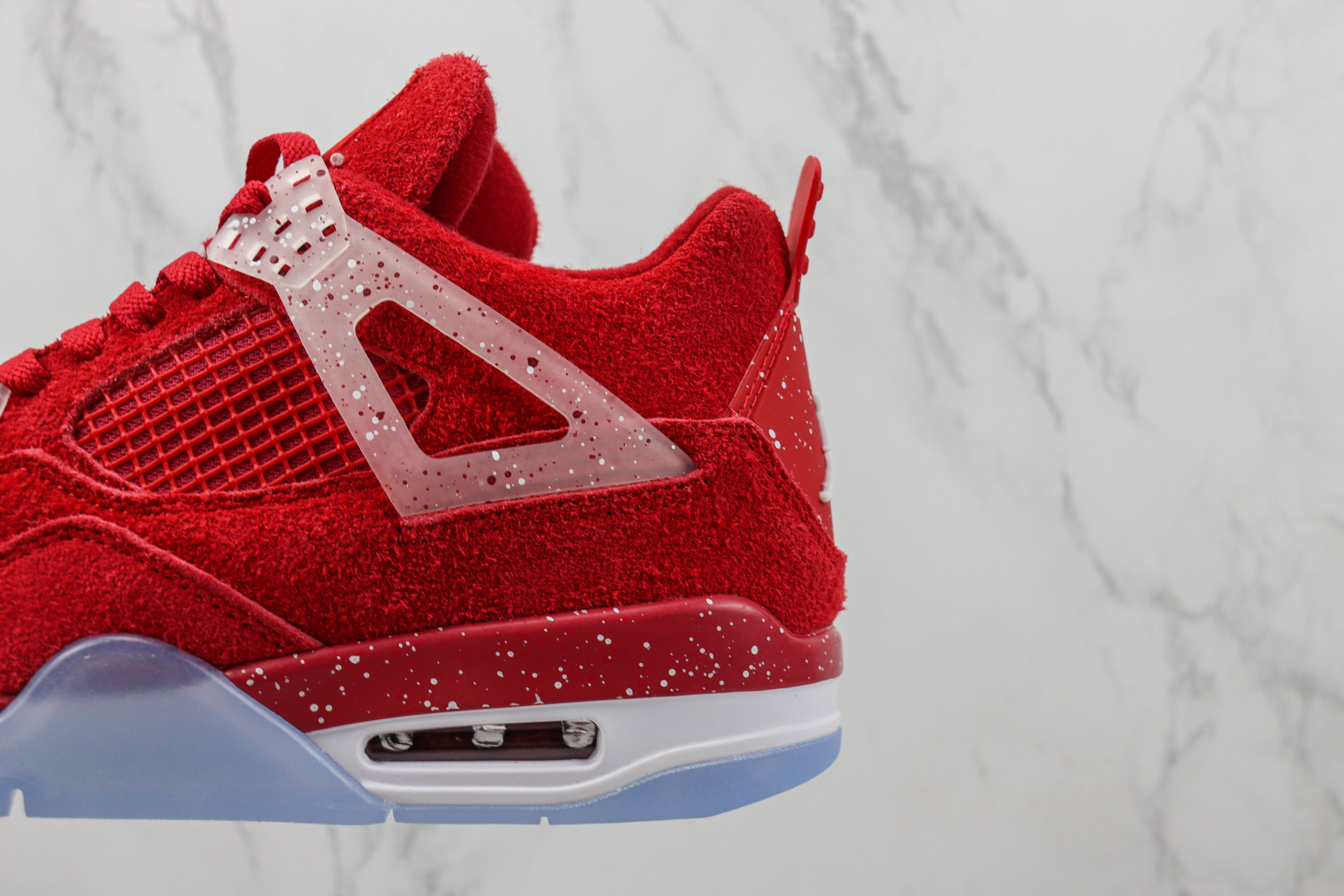 Air Jordan 4 Retro Wine red ink splashing