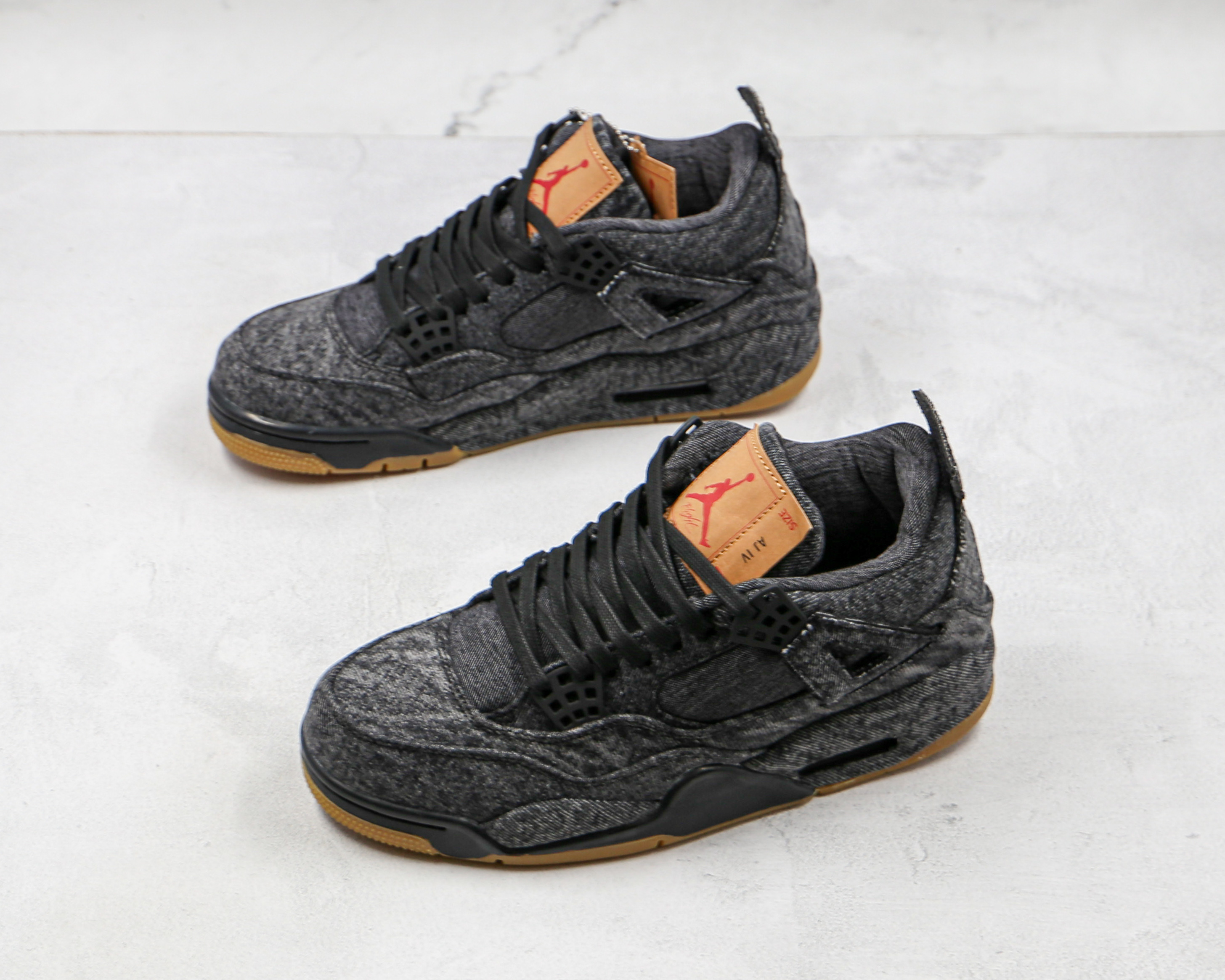 Levis x Air Jordan 4 Levi's Black