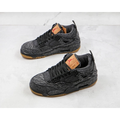 Levis x Air Jordan 4 Levi's Black 02