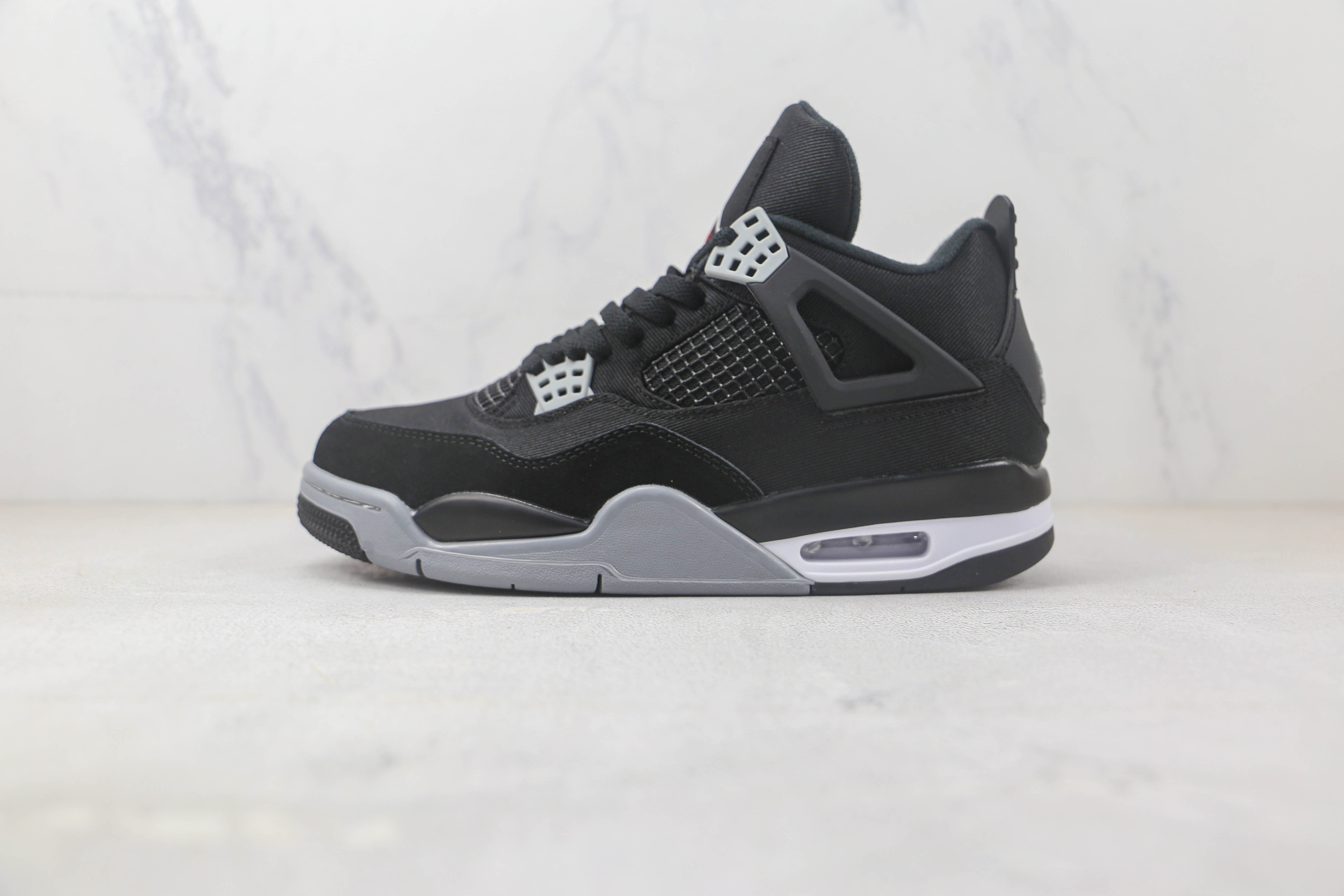 Air Jordan 4 Retro Black Canvas