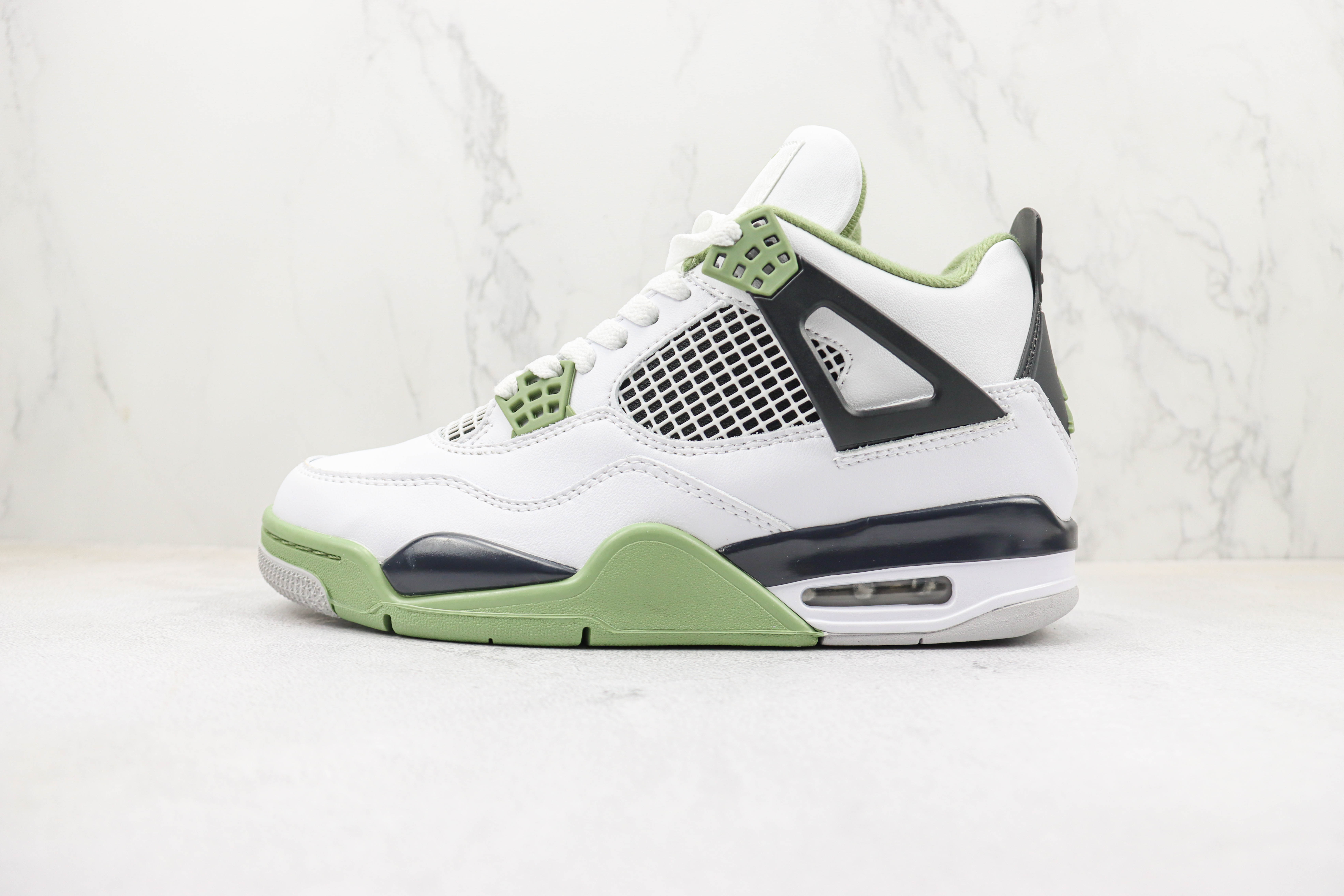 Air Jordan 4 WMNS “Oil Green”Seafoam (W)