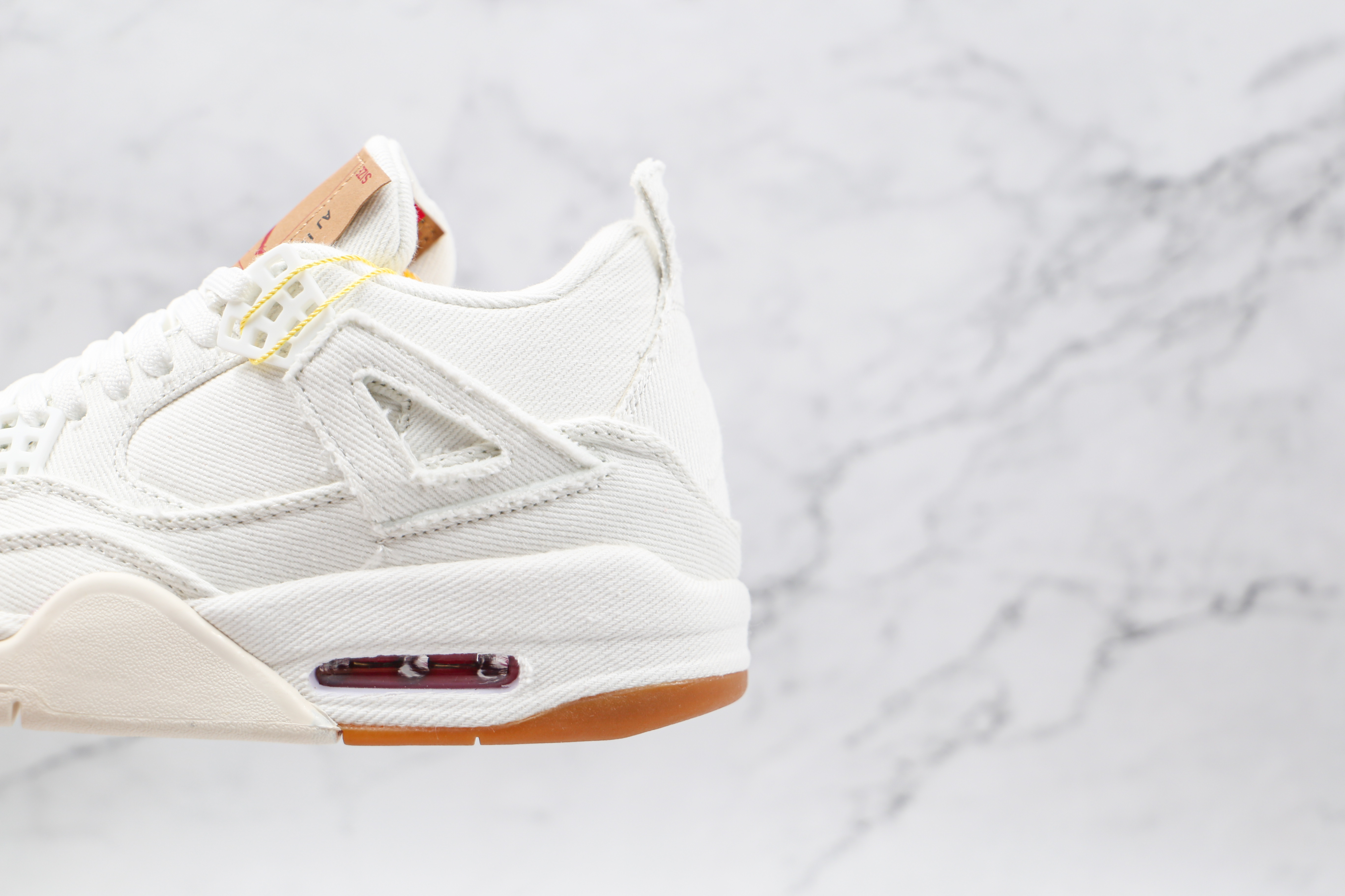 Levis x Air Jordan 4 Levi's White