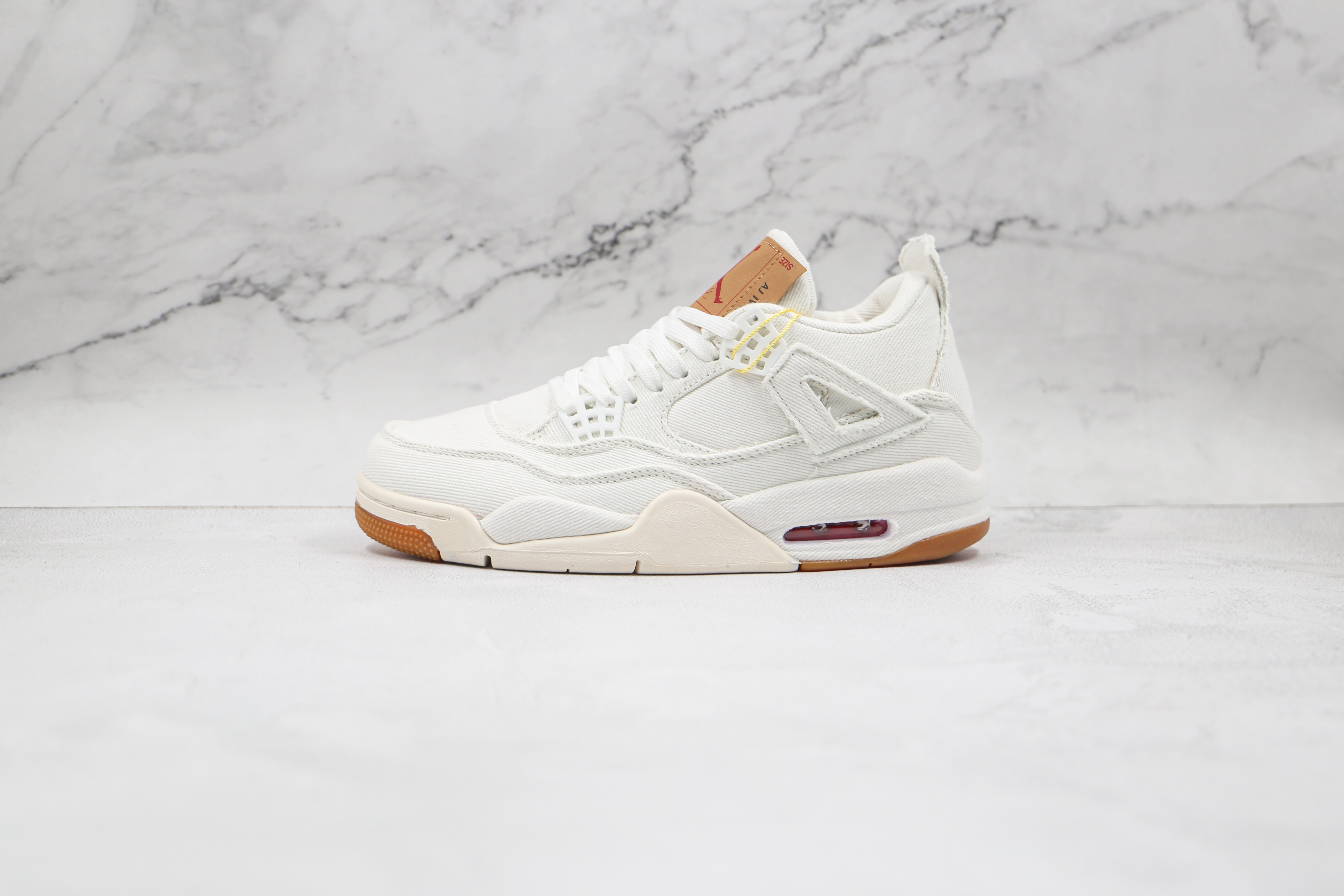 Levis x Air Jordan 4 Levi's White