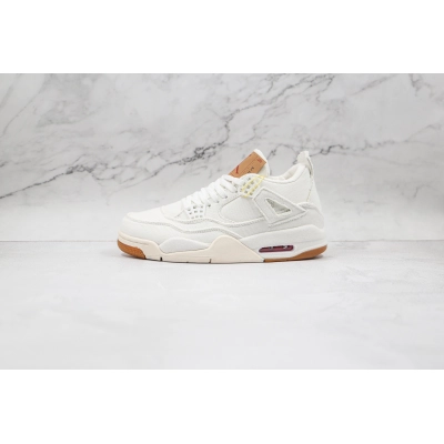 Levis x Air Jordan 4 Levi's White 01