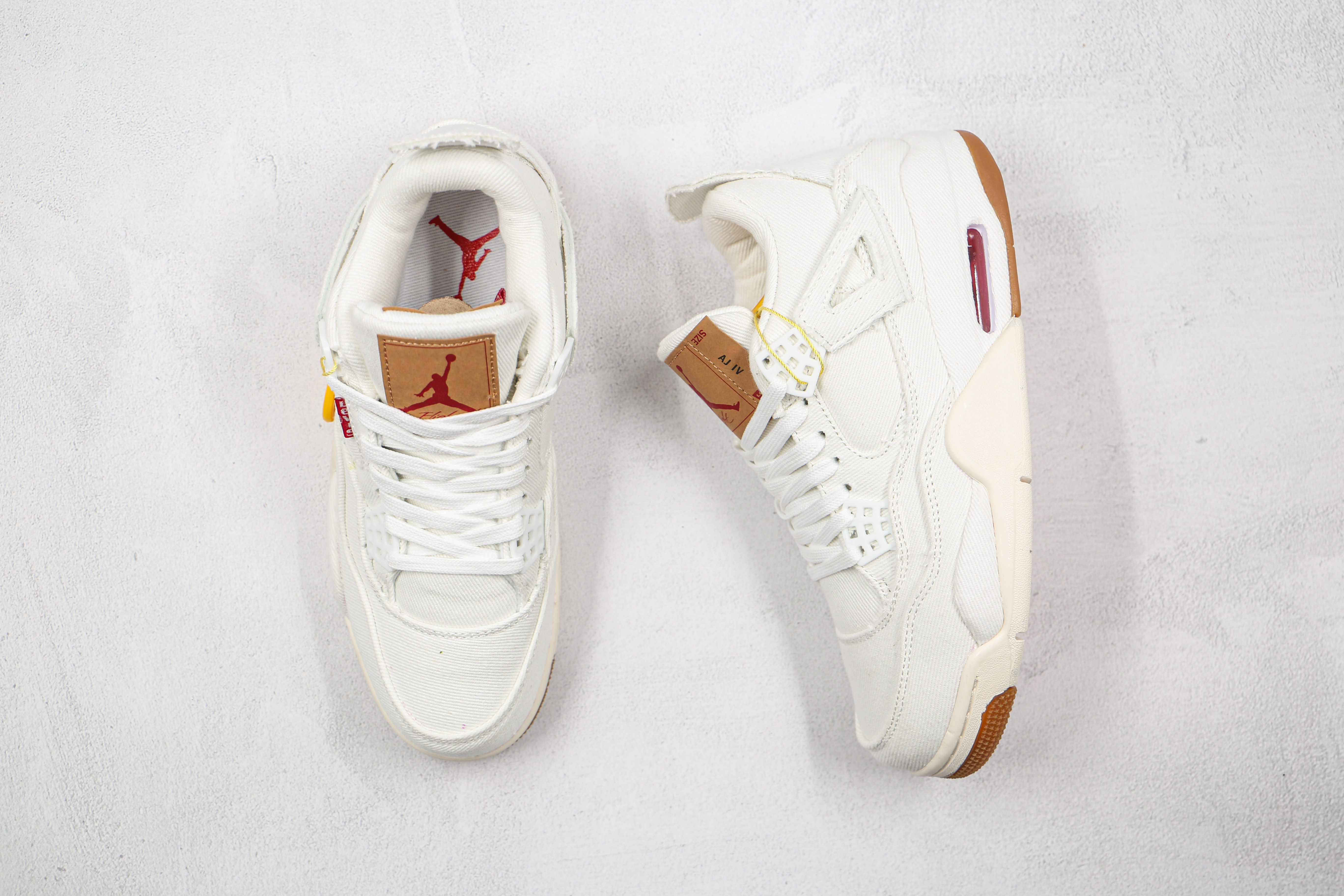 Levis x Air Jordan 4 Levi's White