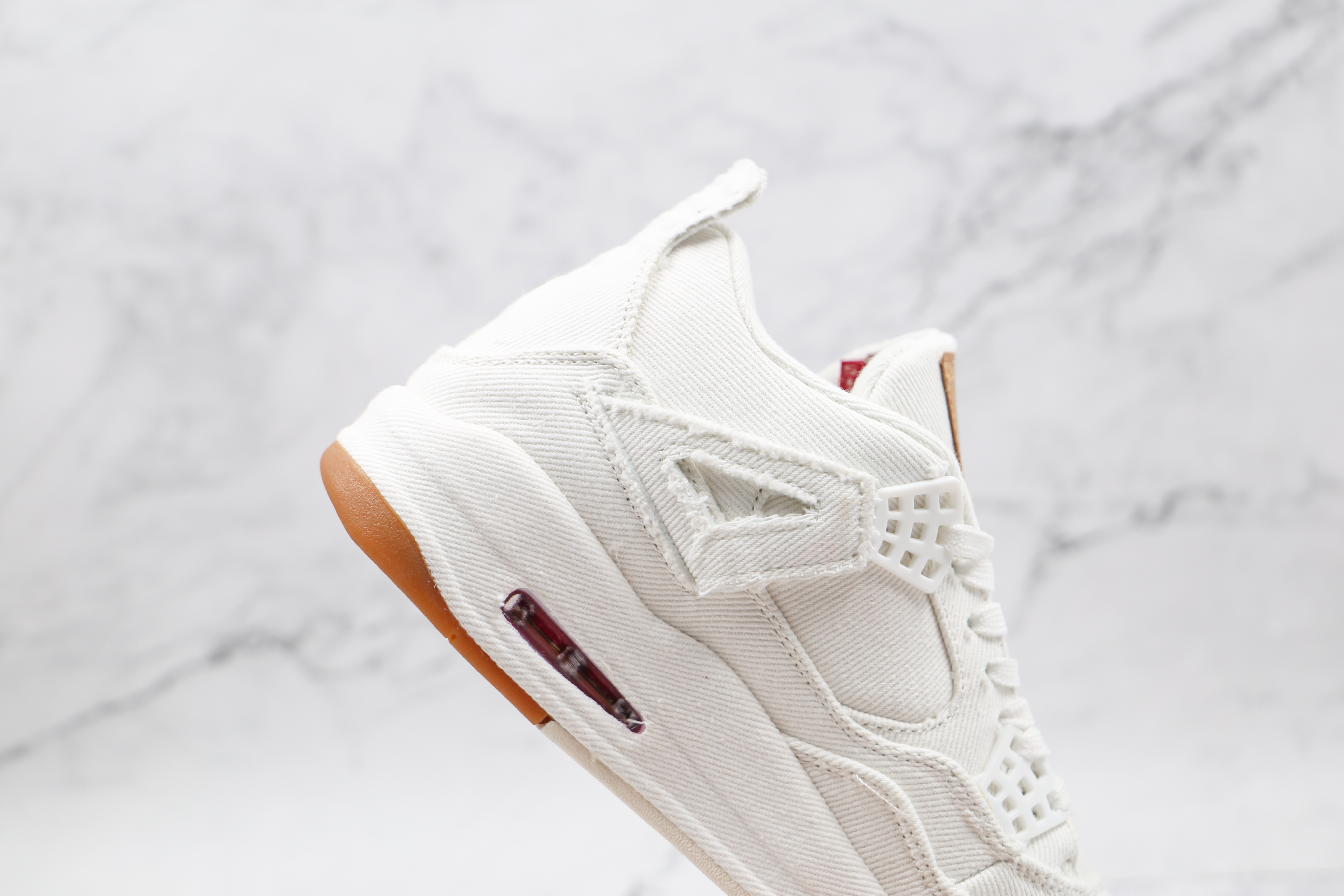 Levis x Air Jordan 4 Levi's White