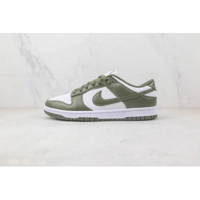 Nike Dunk Low White Scattered olive Green 01