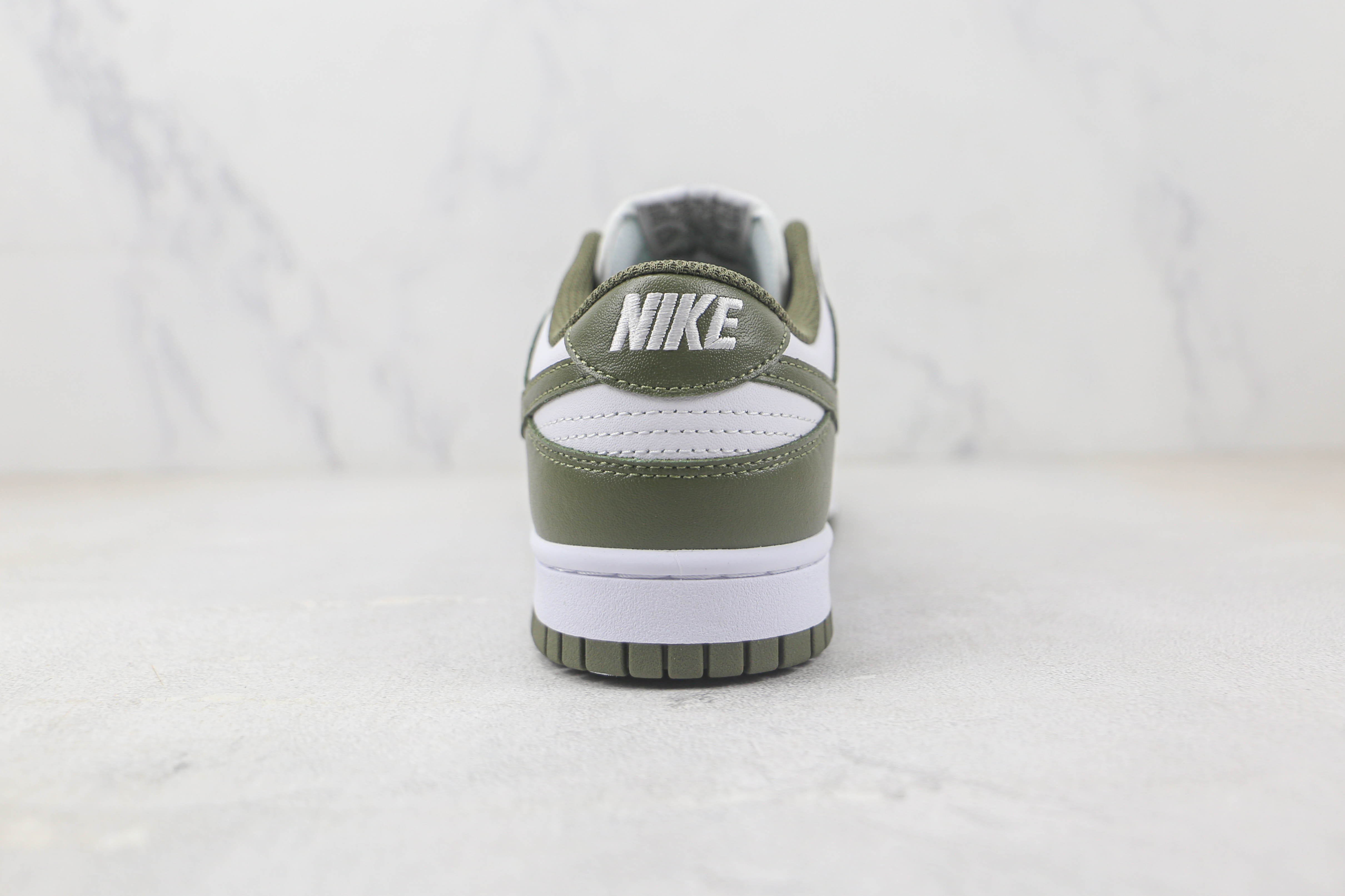 Nike Dunk Low White Scattered olive Green