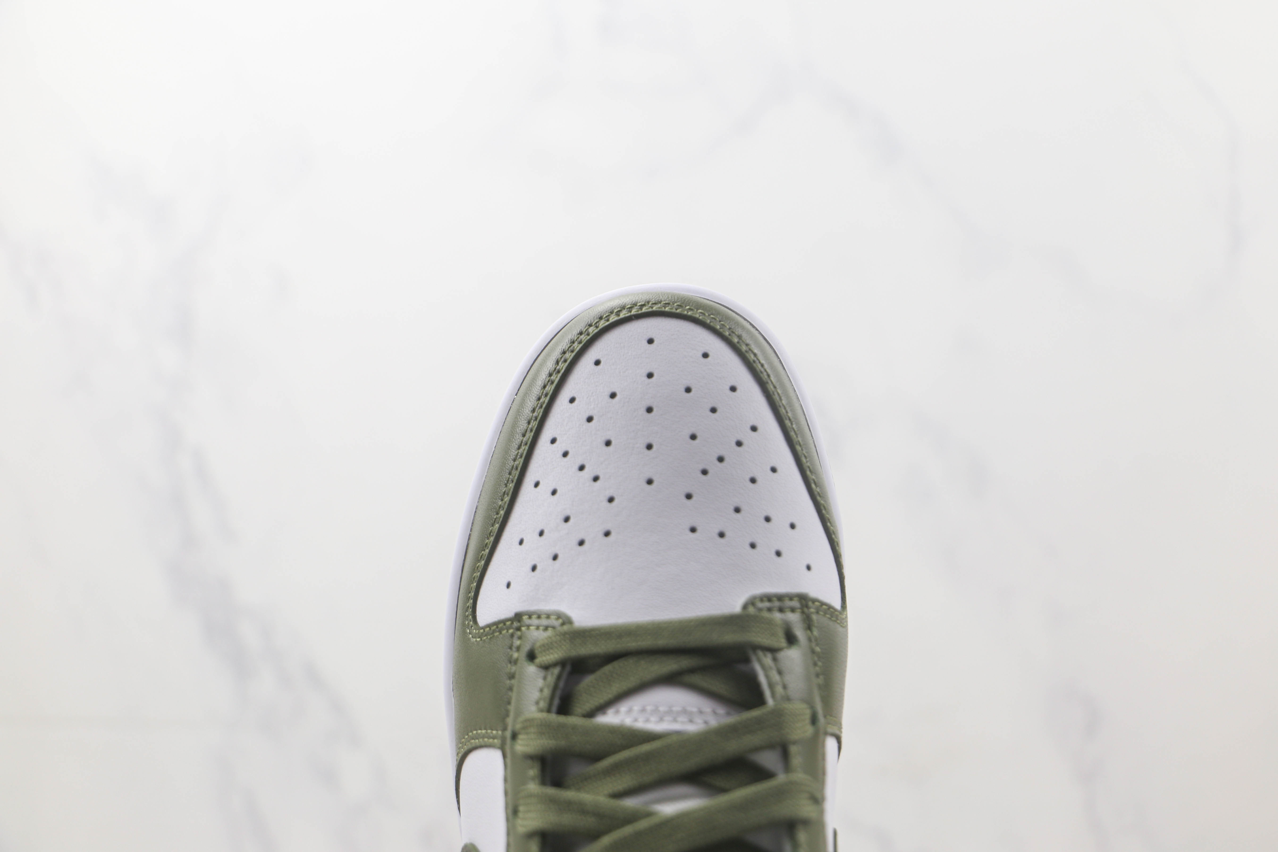 Nike Dunk Low White Scattered olive Green