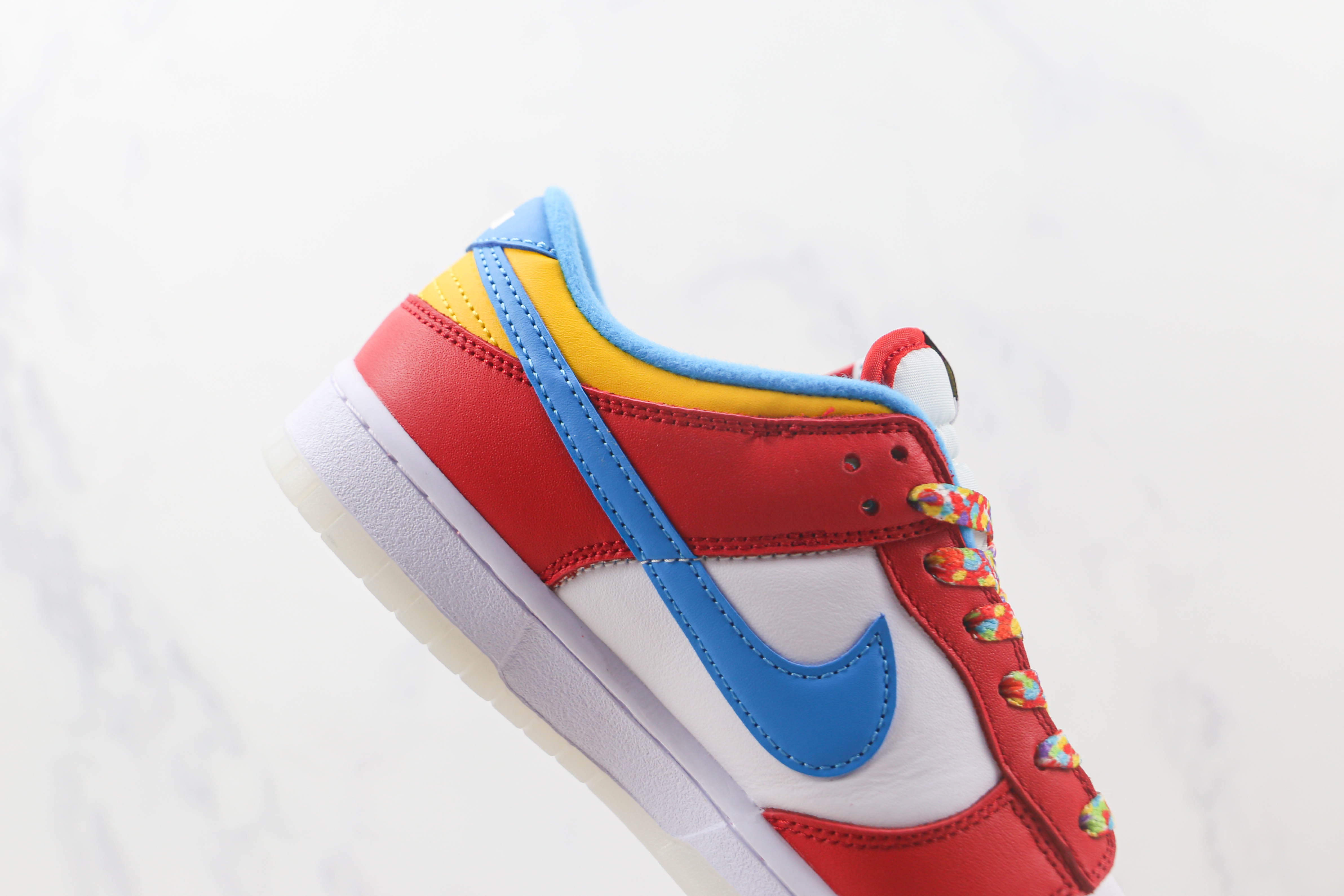 Nike Dunk Low White, red And Blue
