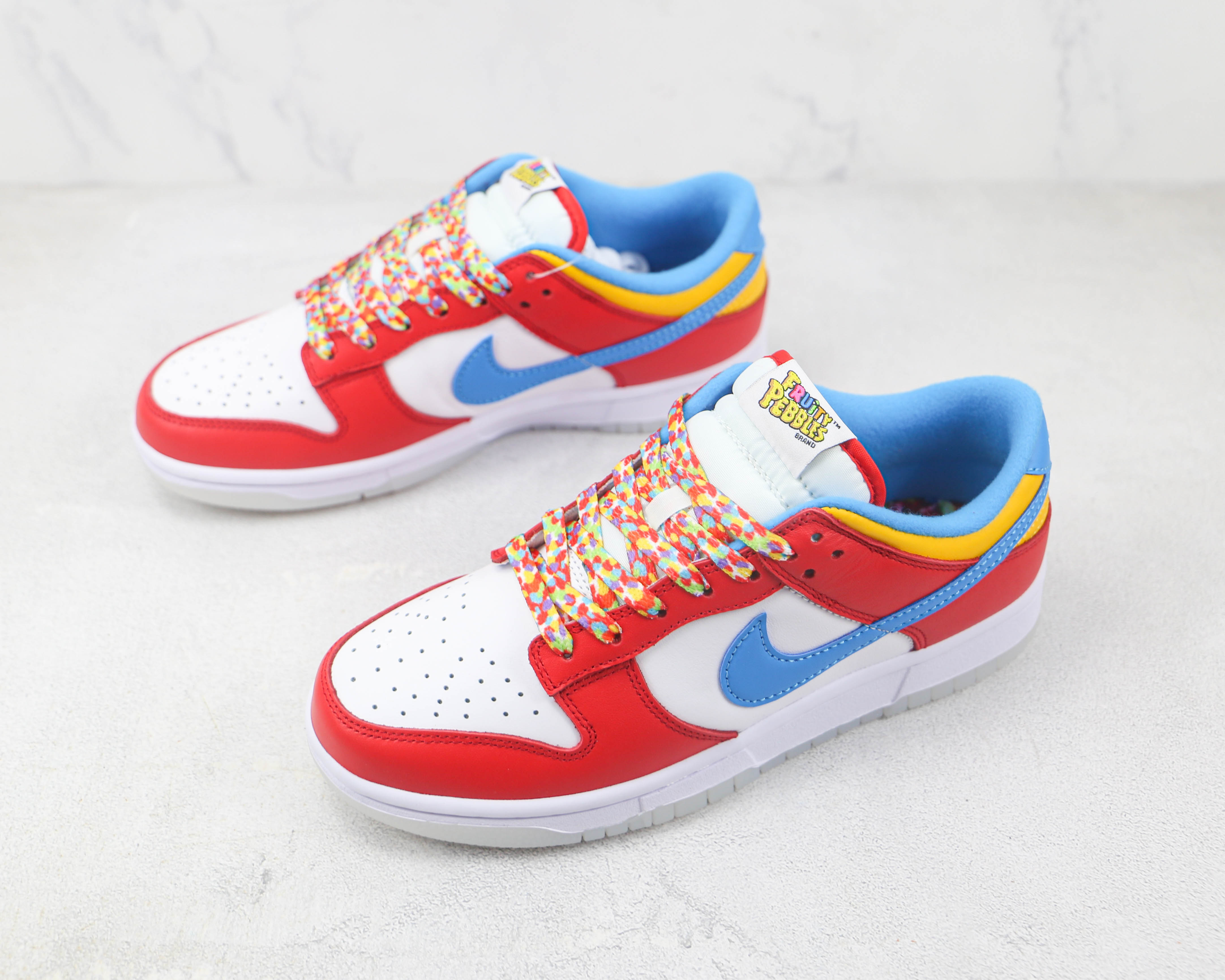 Nike Dunk Low White, red And Blue