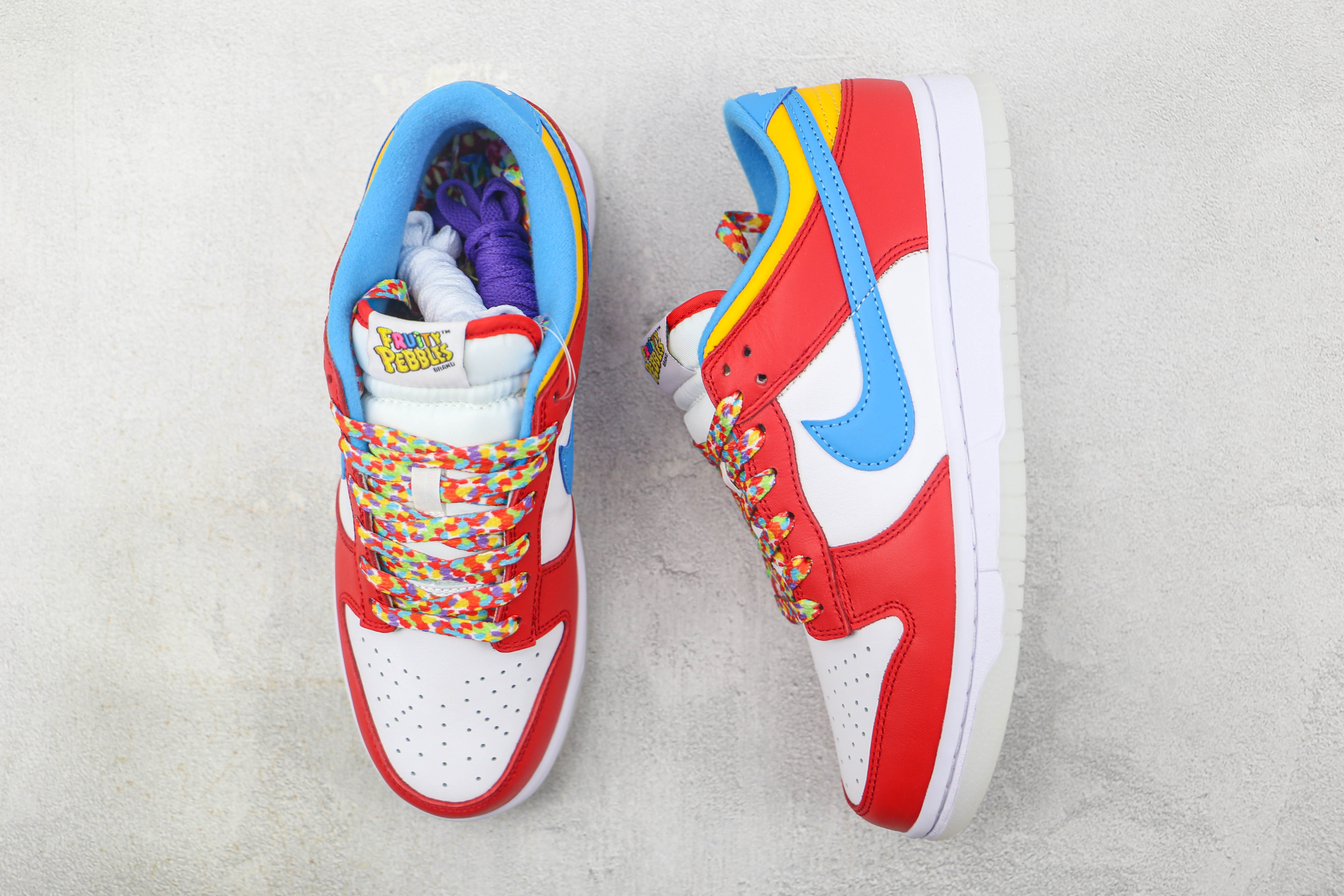 Nike Dunk Low White, red And Blue