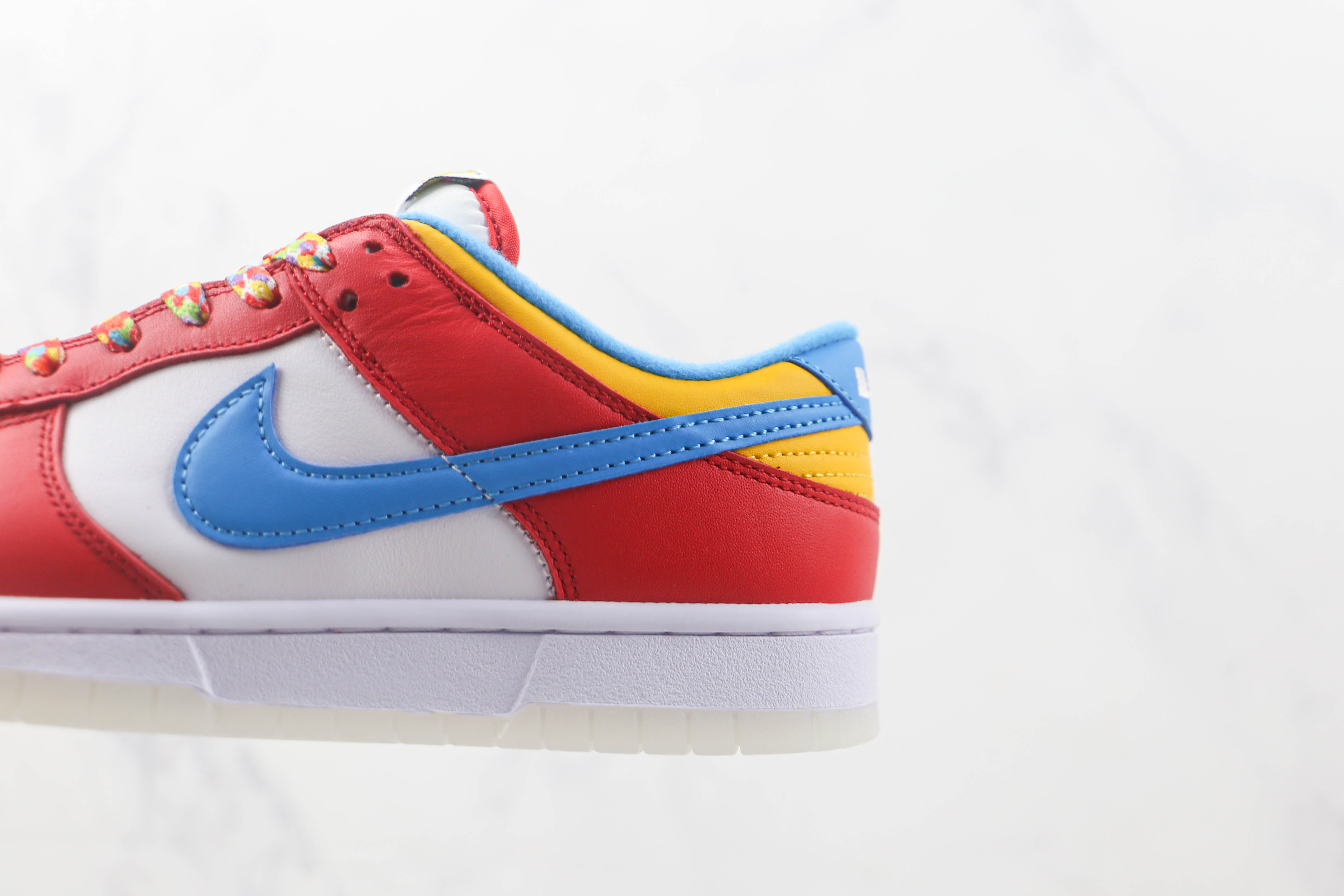 Nike Dunk Low White, red And Blue