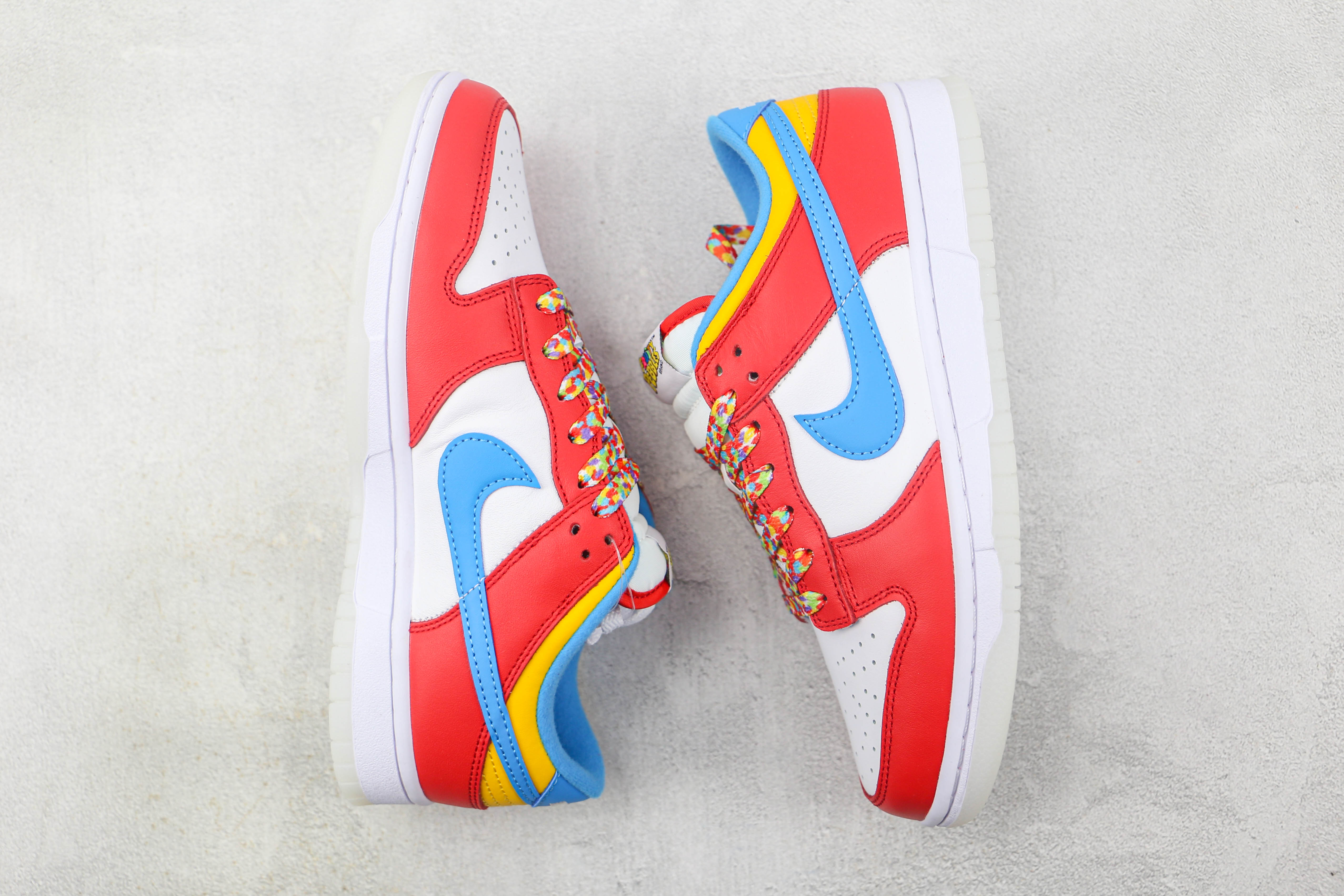 Nike Dunk Low White, red And Blue
