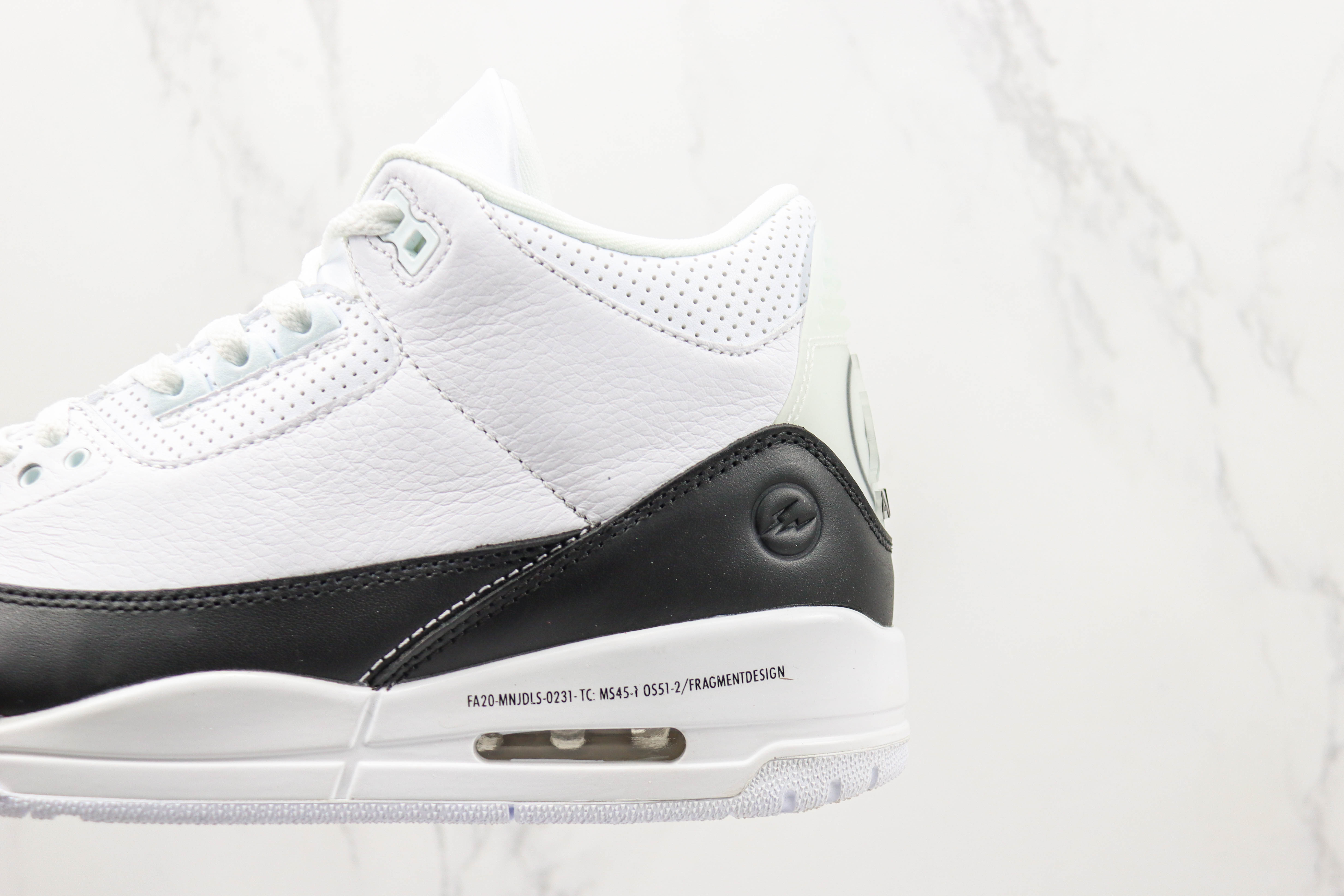 Fragment Design x Air Jordan 3 Black White