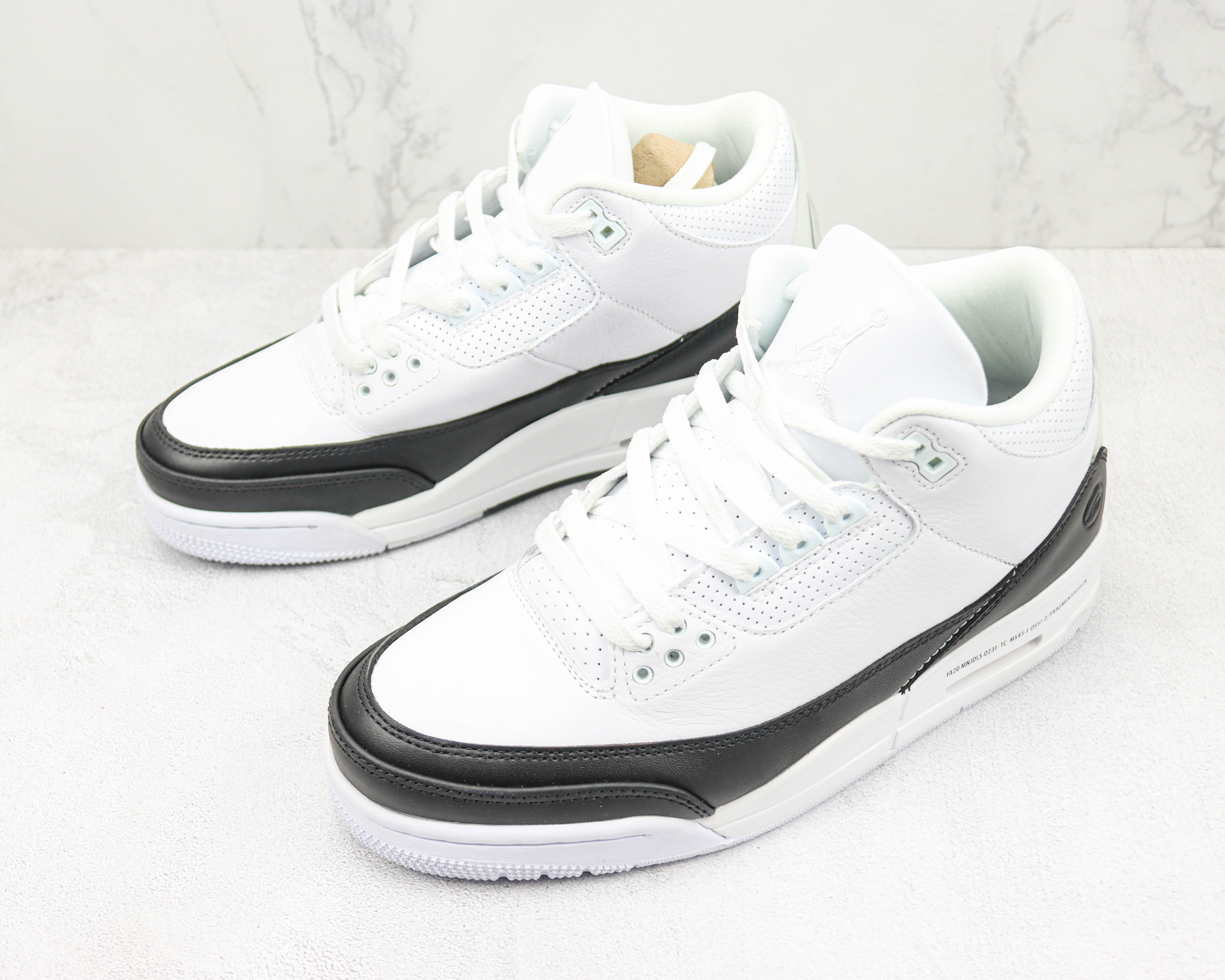 Fragment Design x Air Jordan 3 Black White