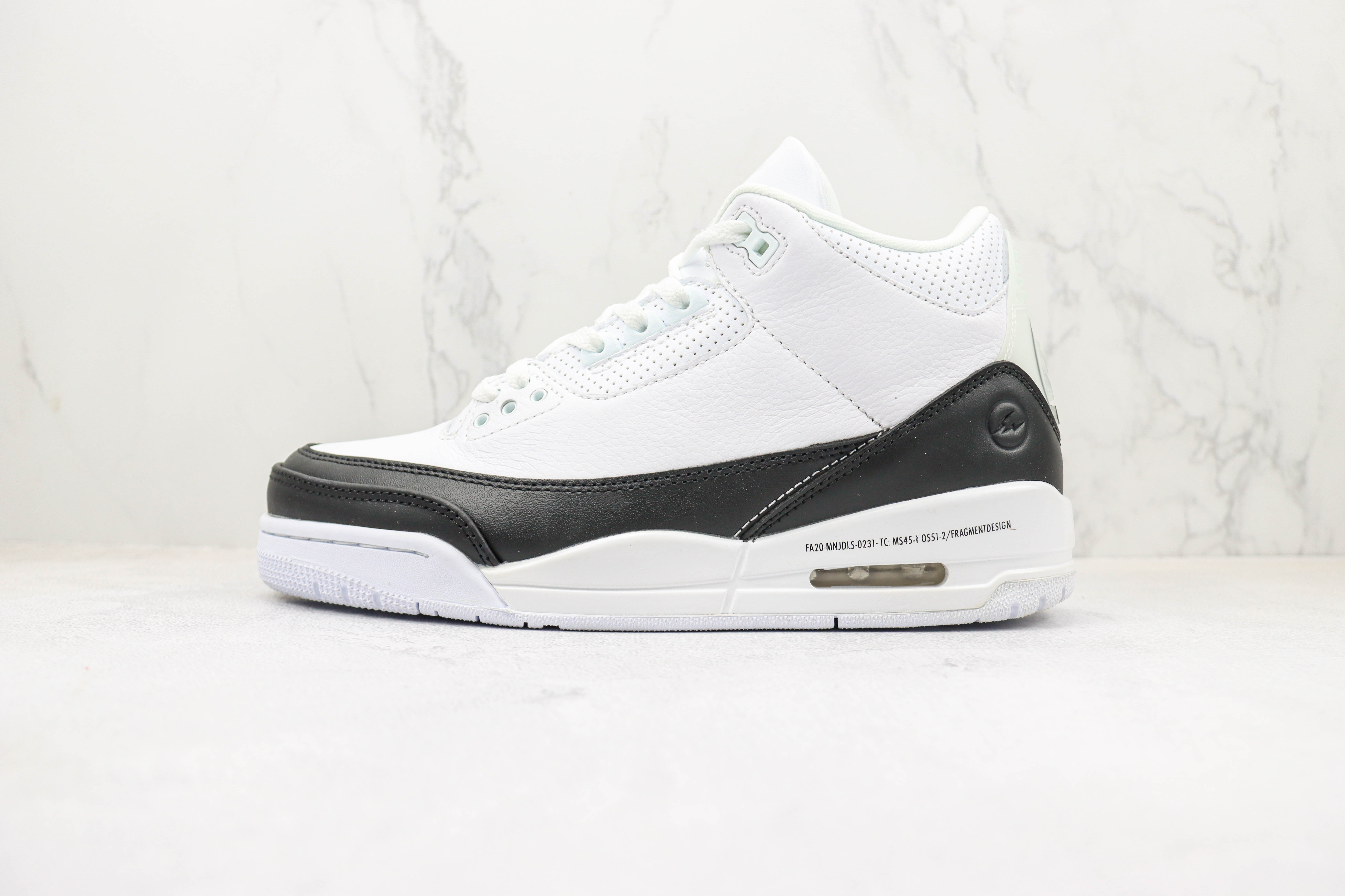 Fragment Design x Air Jordan 3 Black White