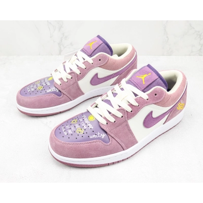 Air Jordan 1 Low “International Women's Day”Retro purple 02